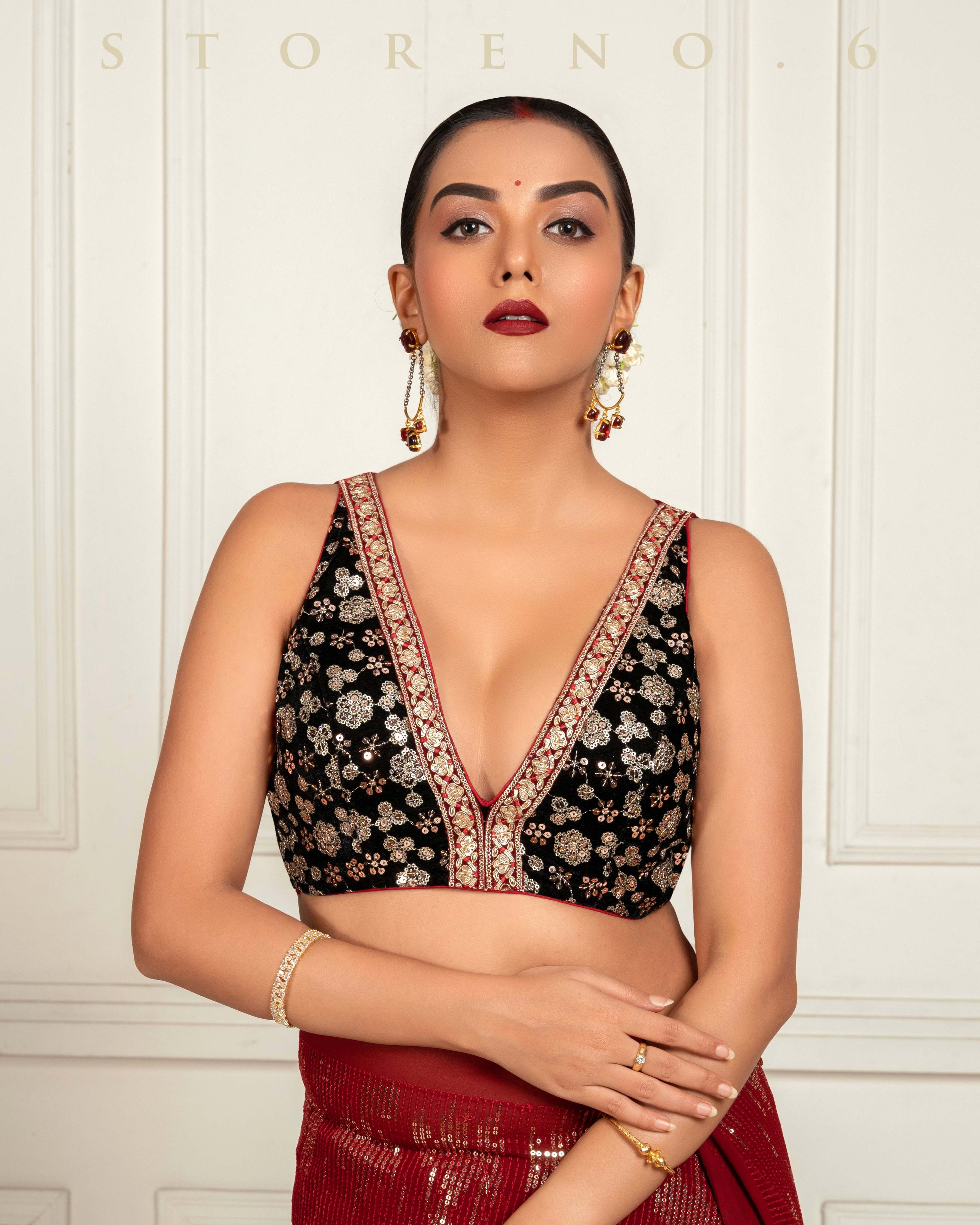 OPERA QUEEN SAREE WITH FAME FANTASY BLOUSE