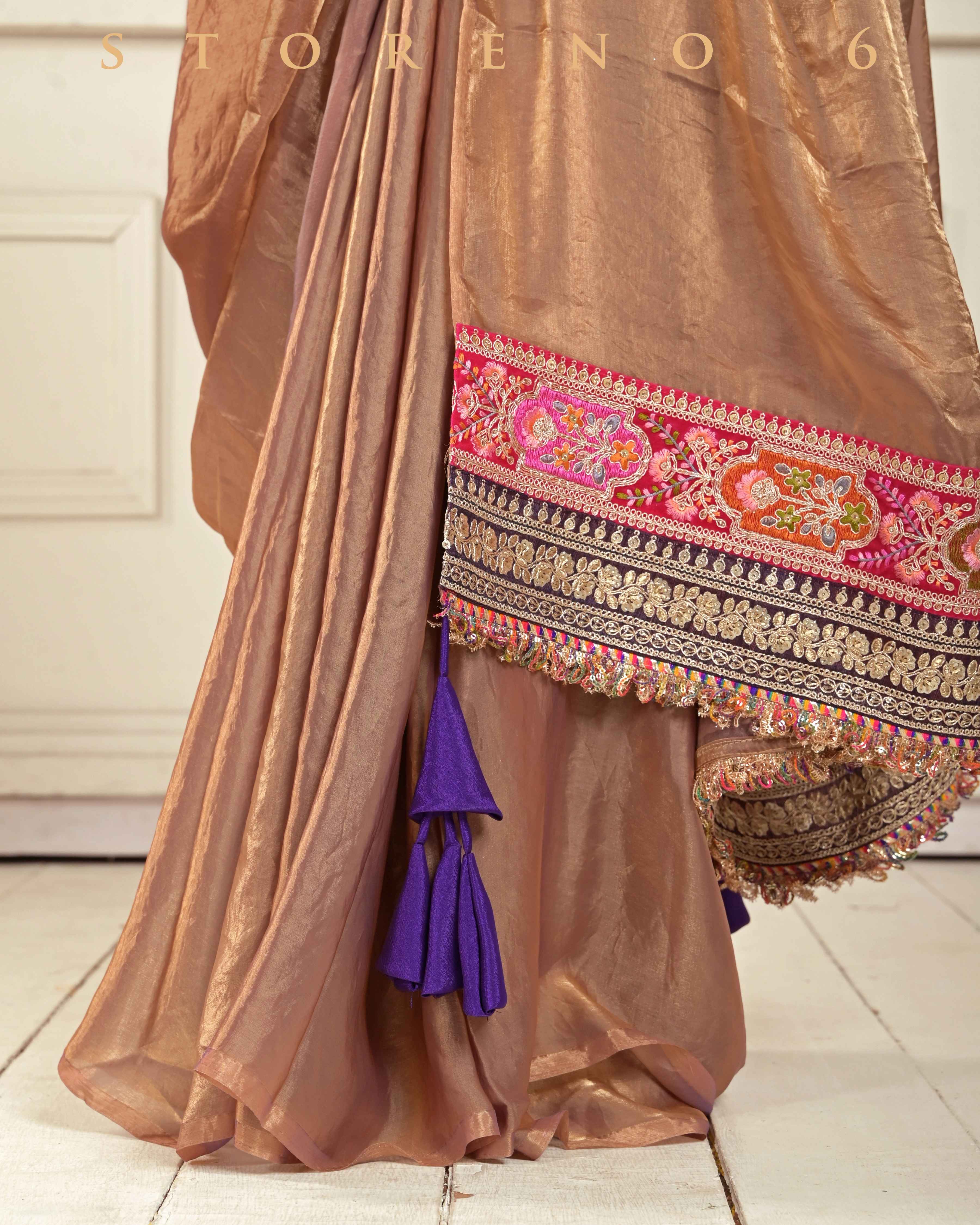 TWILIGHT TITAN SAREE WITH DUSK DELUXE BLOUSE