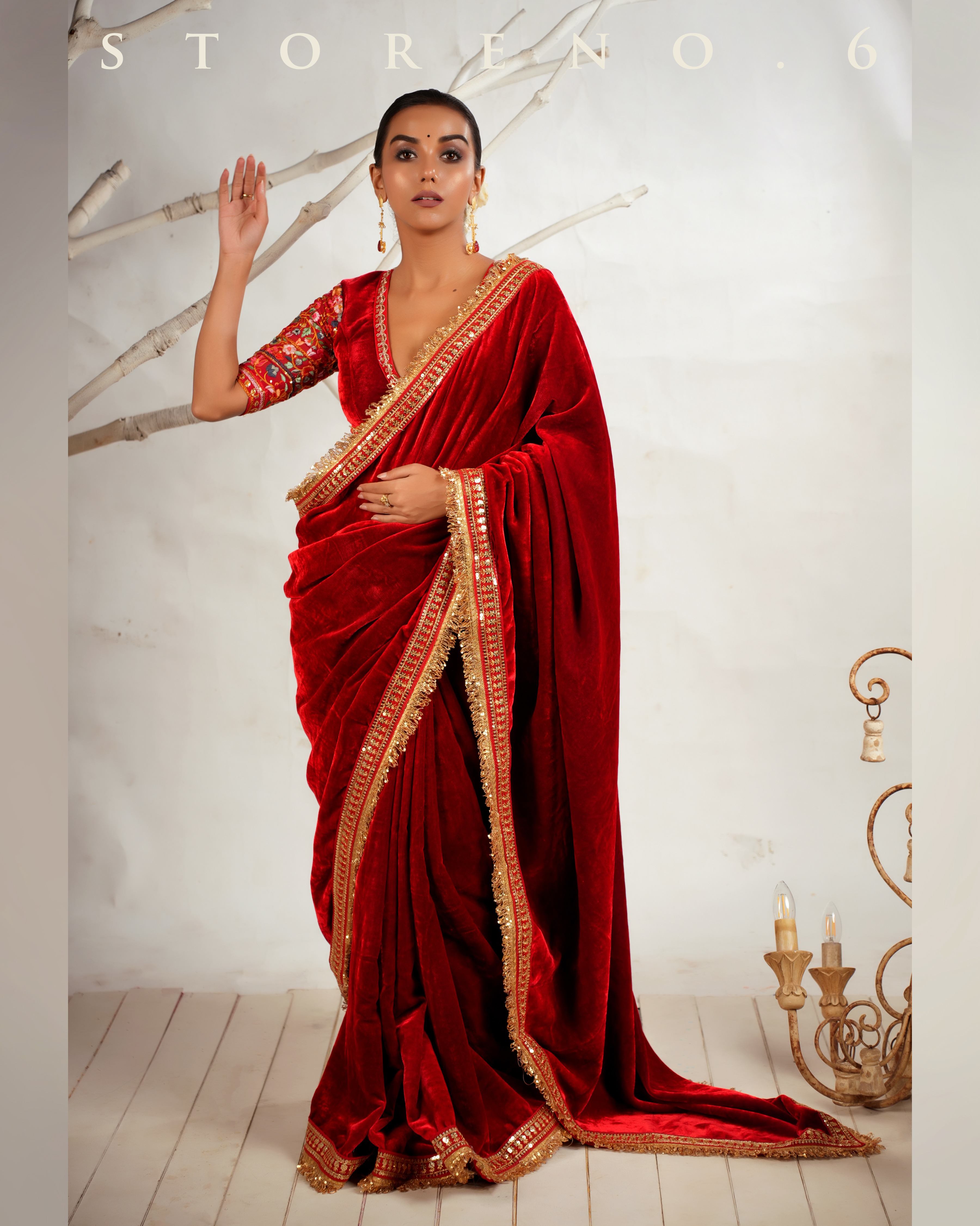 SURKH ASHIQUI MELANGE BLOUSE
