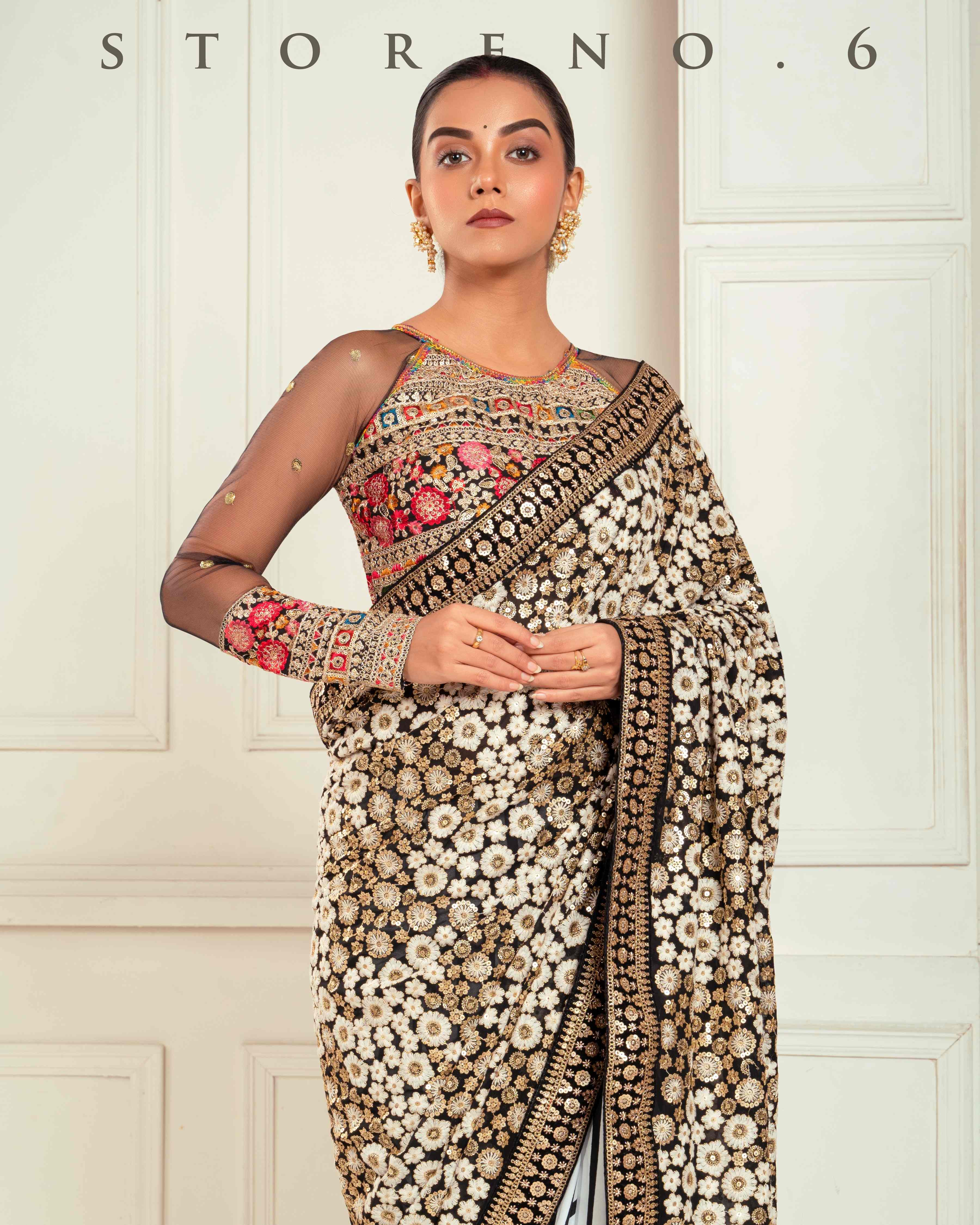 GUL KAARI SIAH MELANGE BLOUSE