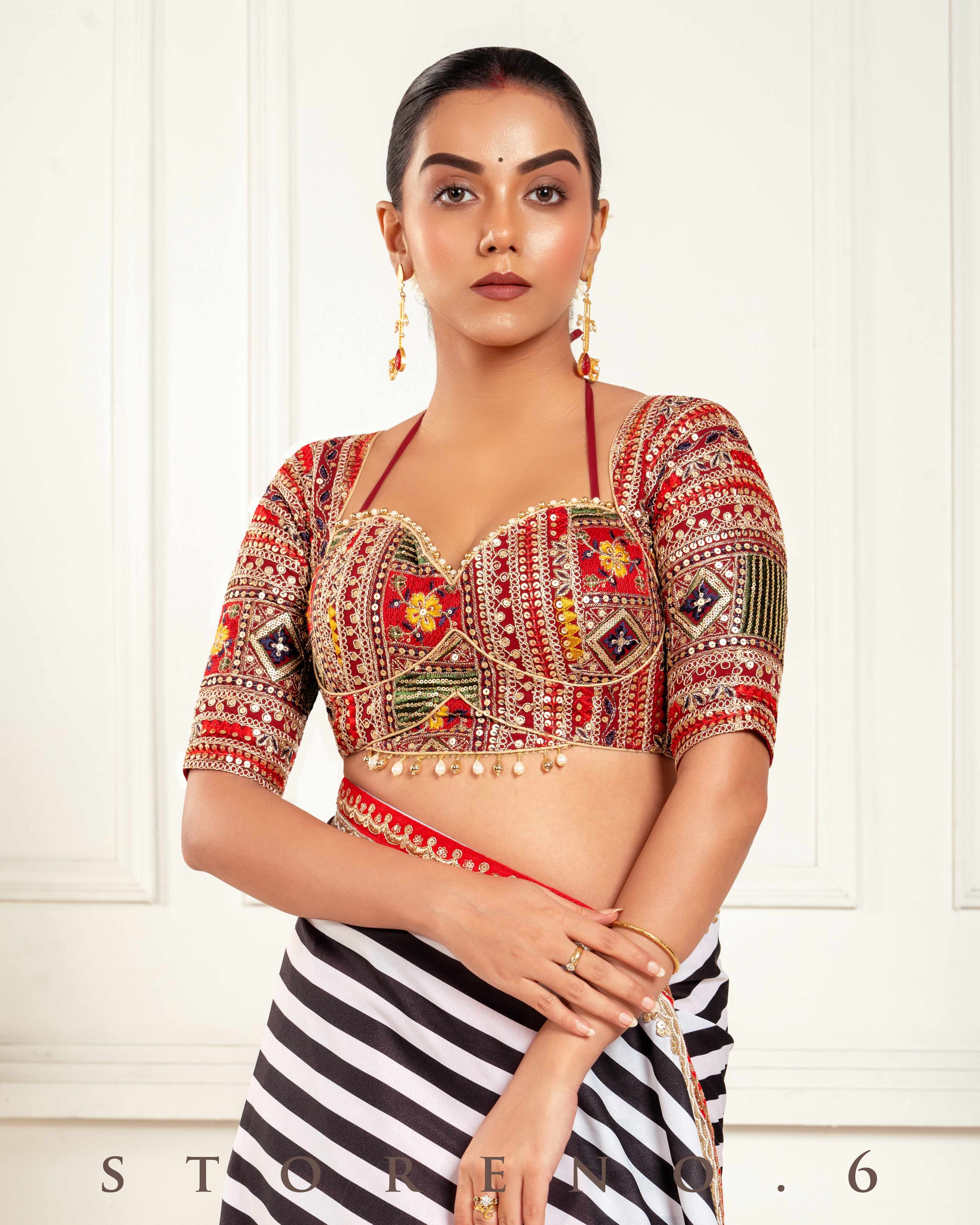 BOMBAY BLOCKBUSTER SAREE WITH LUSH OF GLORY BLOUSE