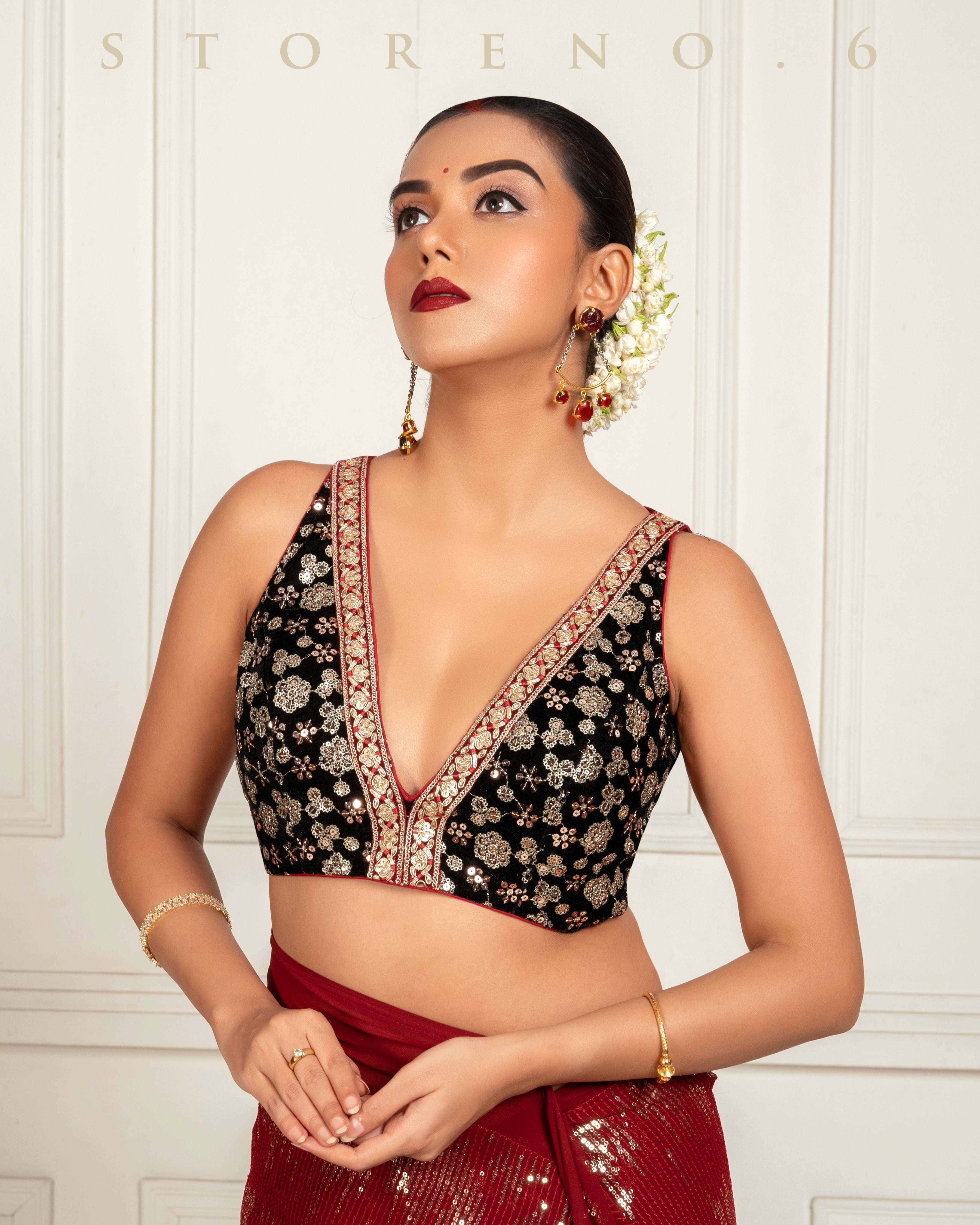 OPERA QUEEN SAREE WITH FAME FANTASY BLOUSE