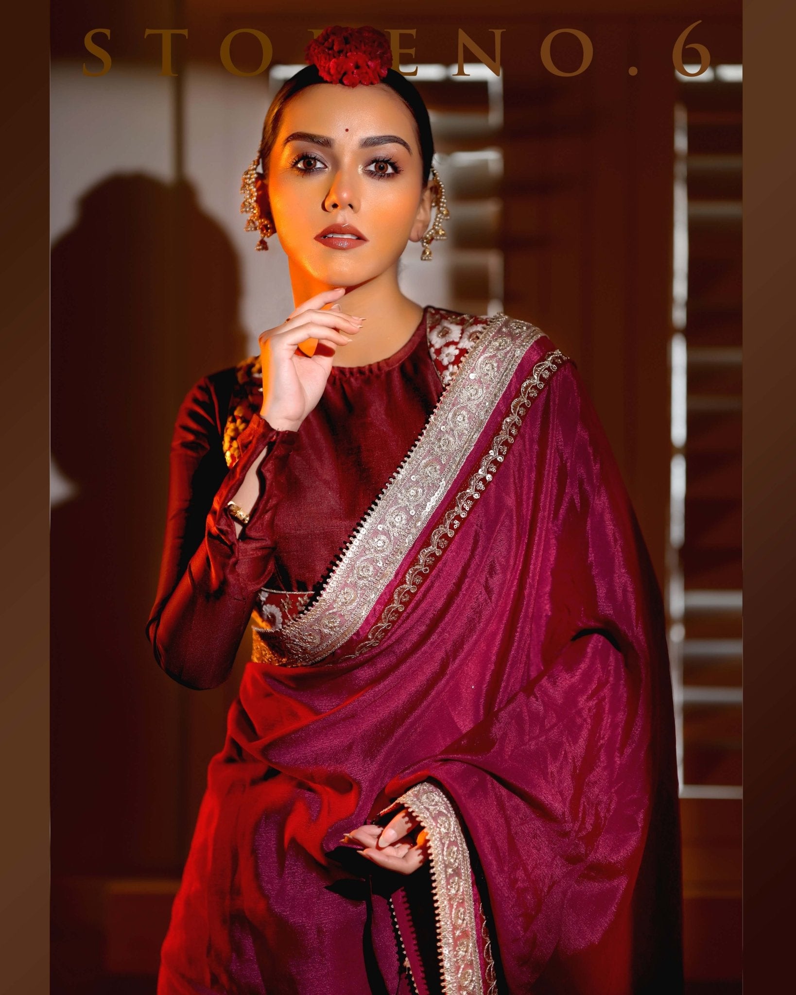 RAISIN ROMANCE CLASSIC FULL SLEEVE BLOUSE
