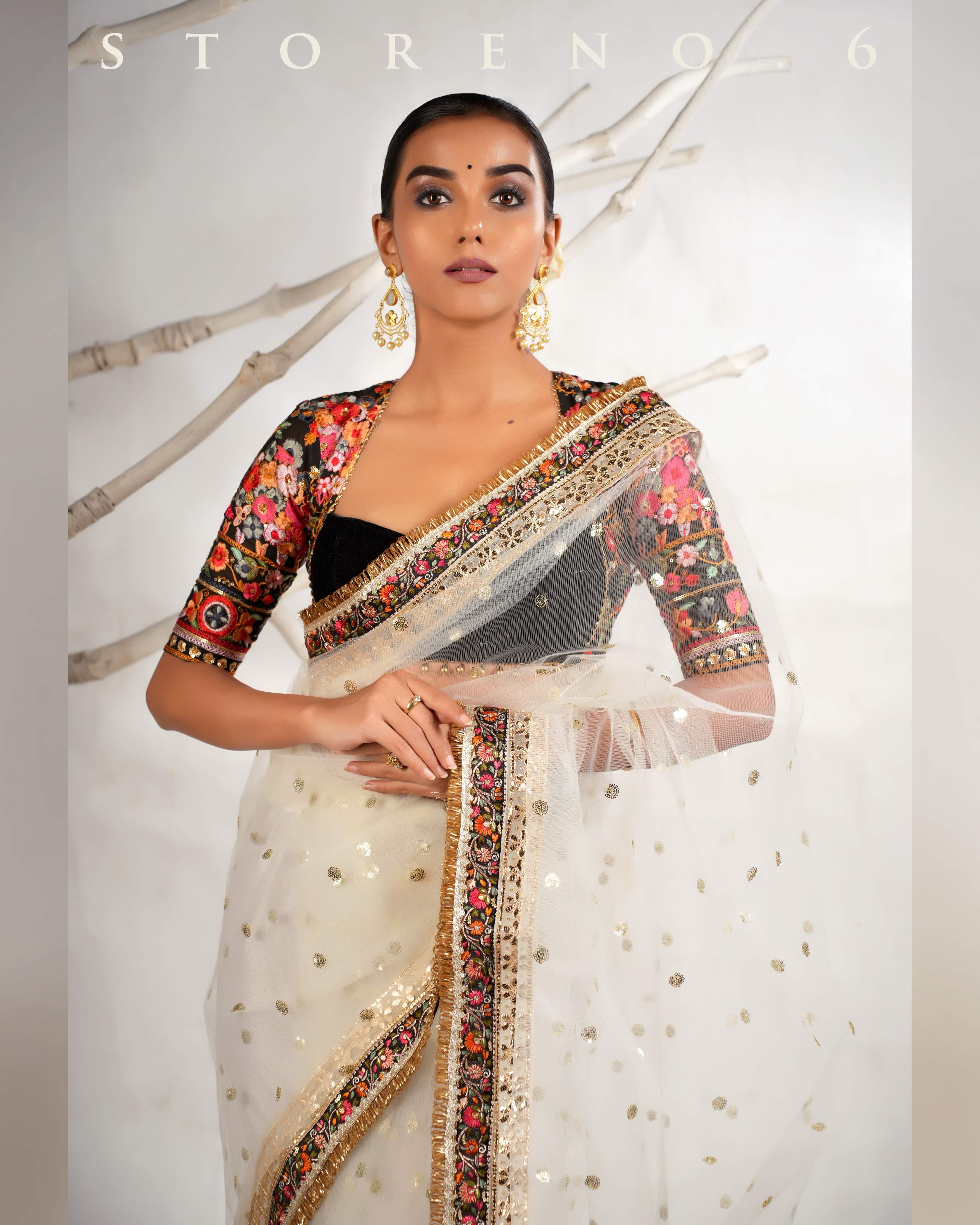 SIAH ASHIQUI MELANGE BLOUSE