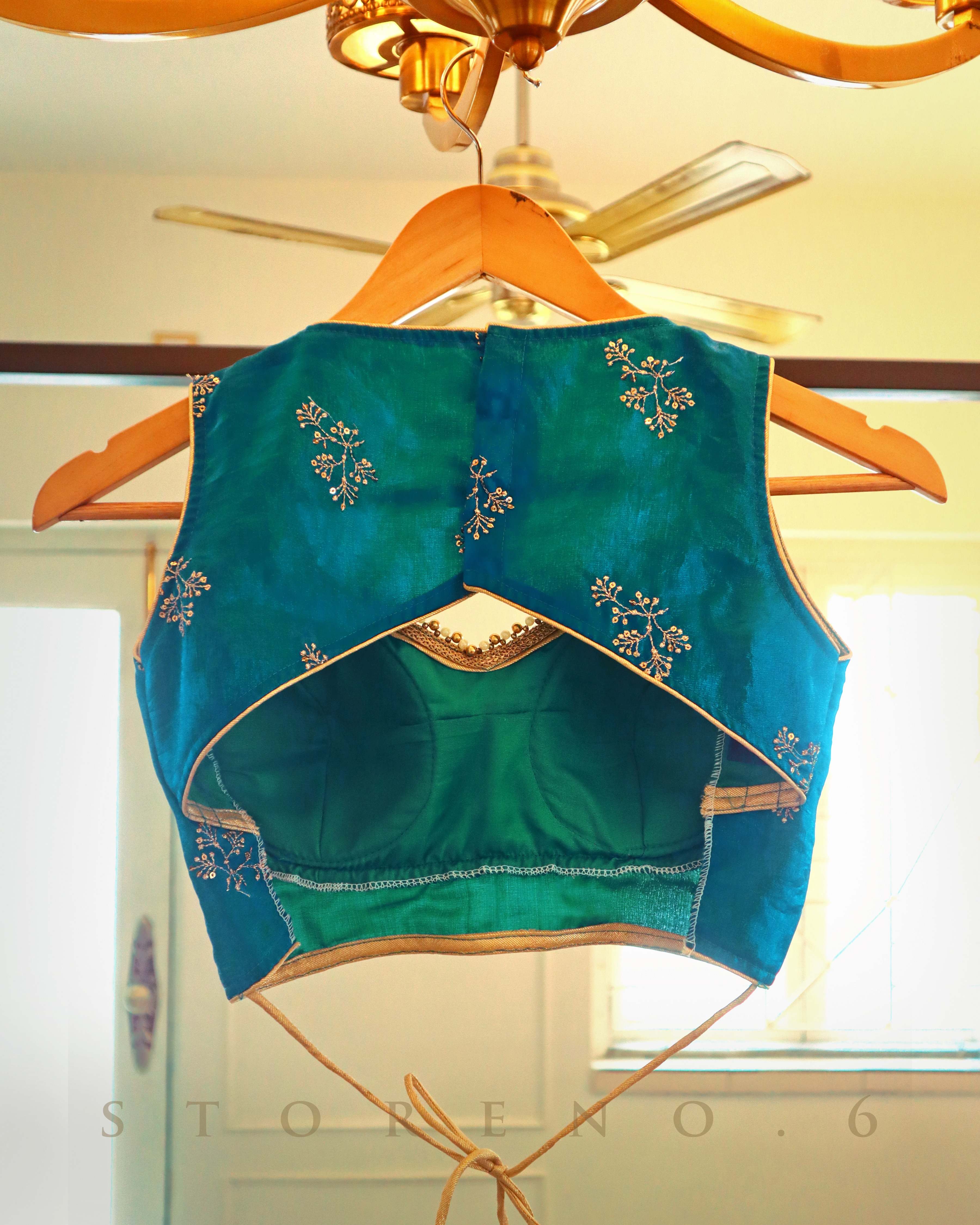 FEBRUARY FLING SAREE WITH MARINE MARVEL SLEEVELESS BLOUSE