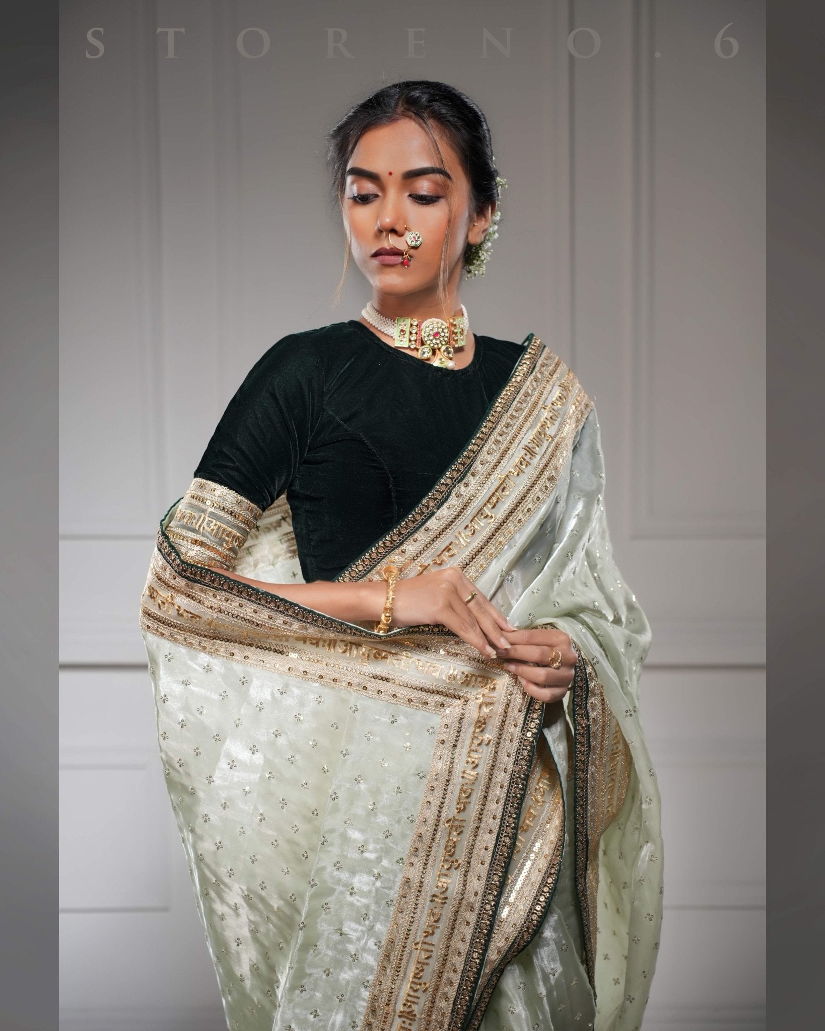 HARA SUNEHRA BLOUSE