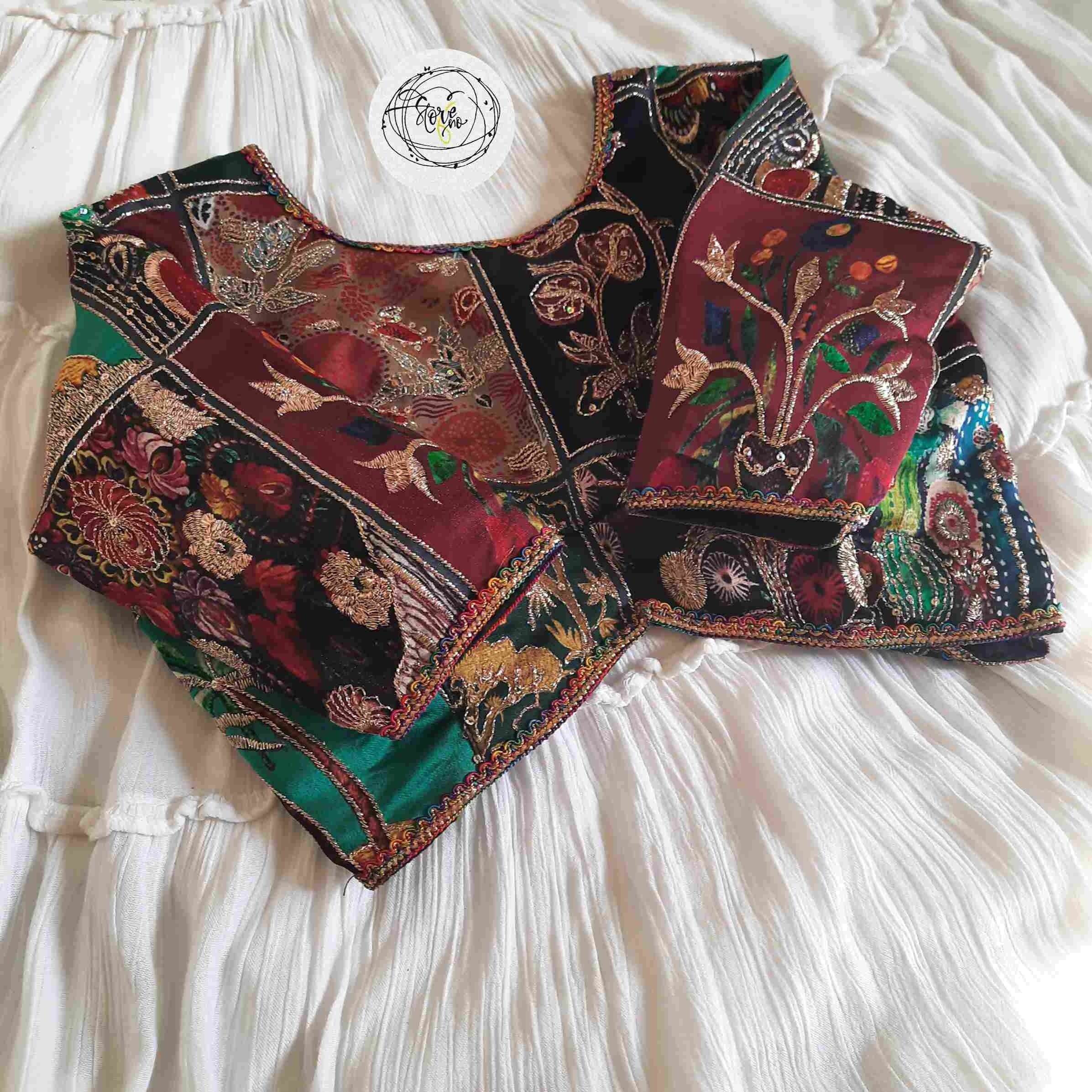 GARDEN PANORAMA-MONOTONE BLOUSE