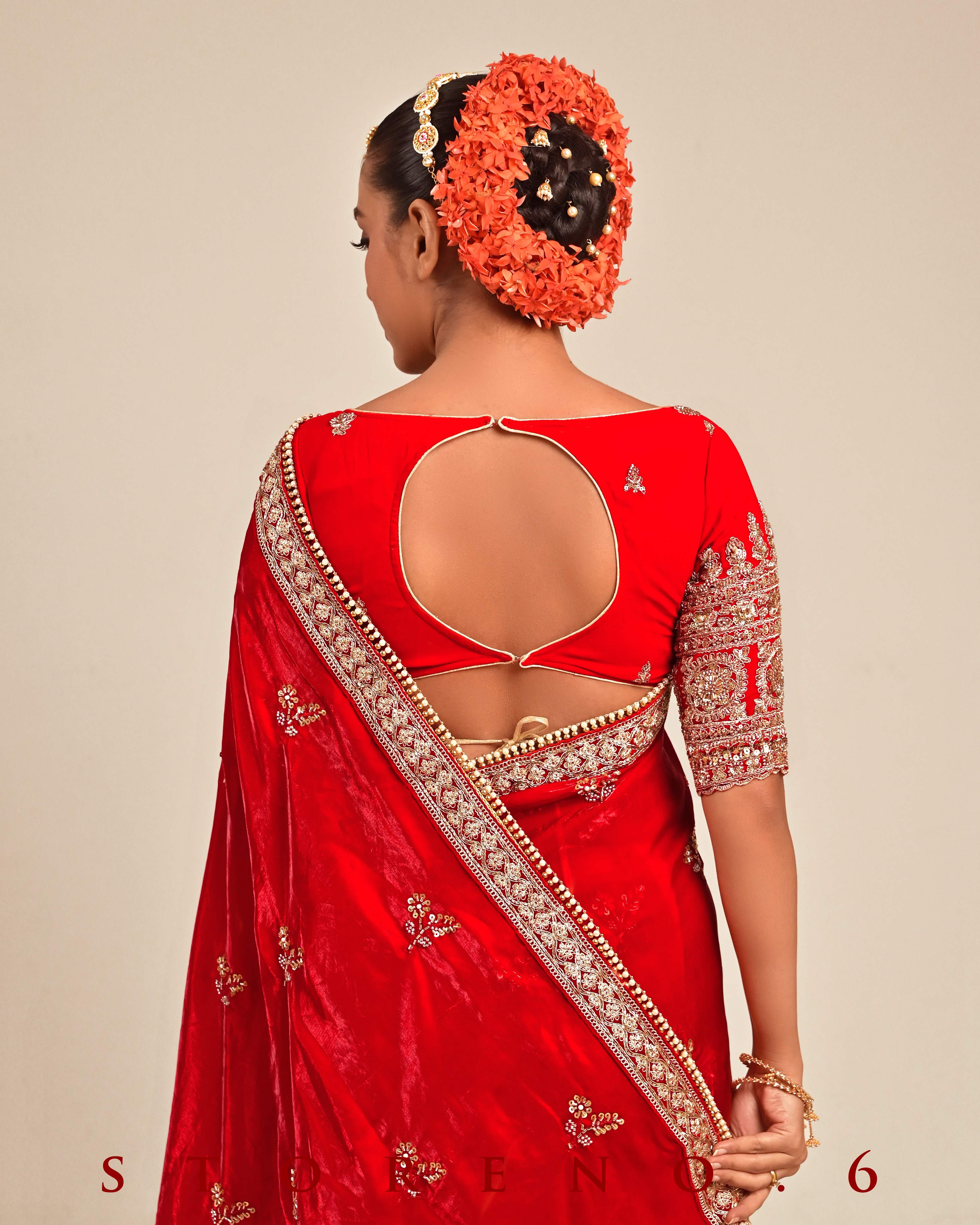 CRIMSON CAROUSAL SAREE