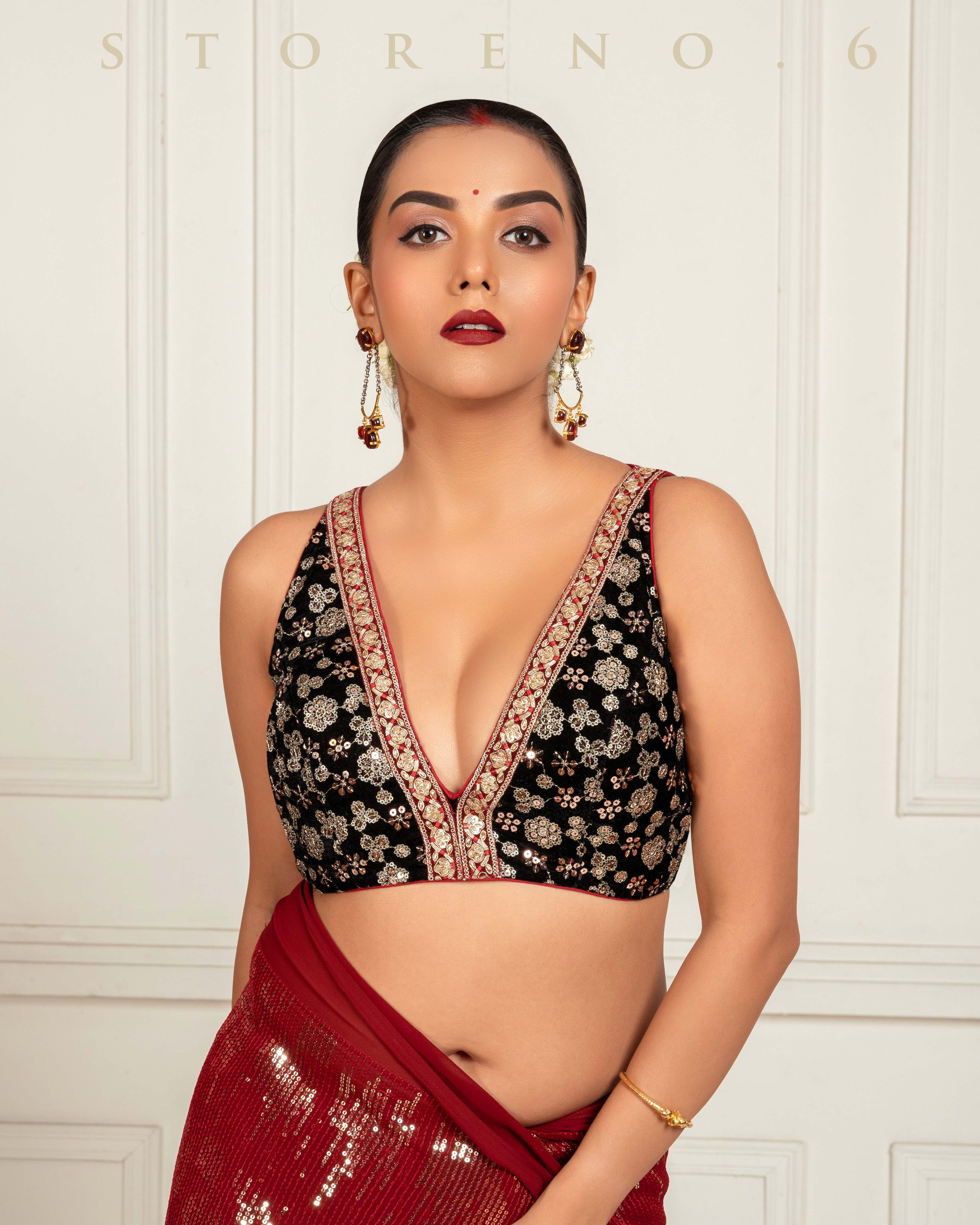 OPERA QUEEN SAREE WITH FAME FANTASY BLOUSE
