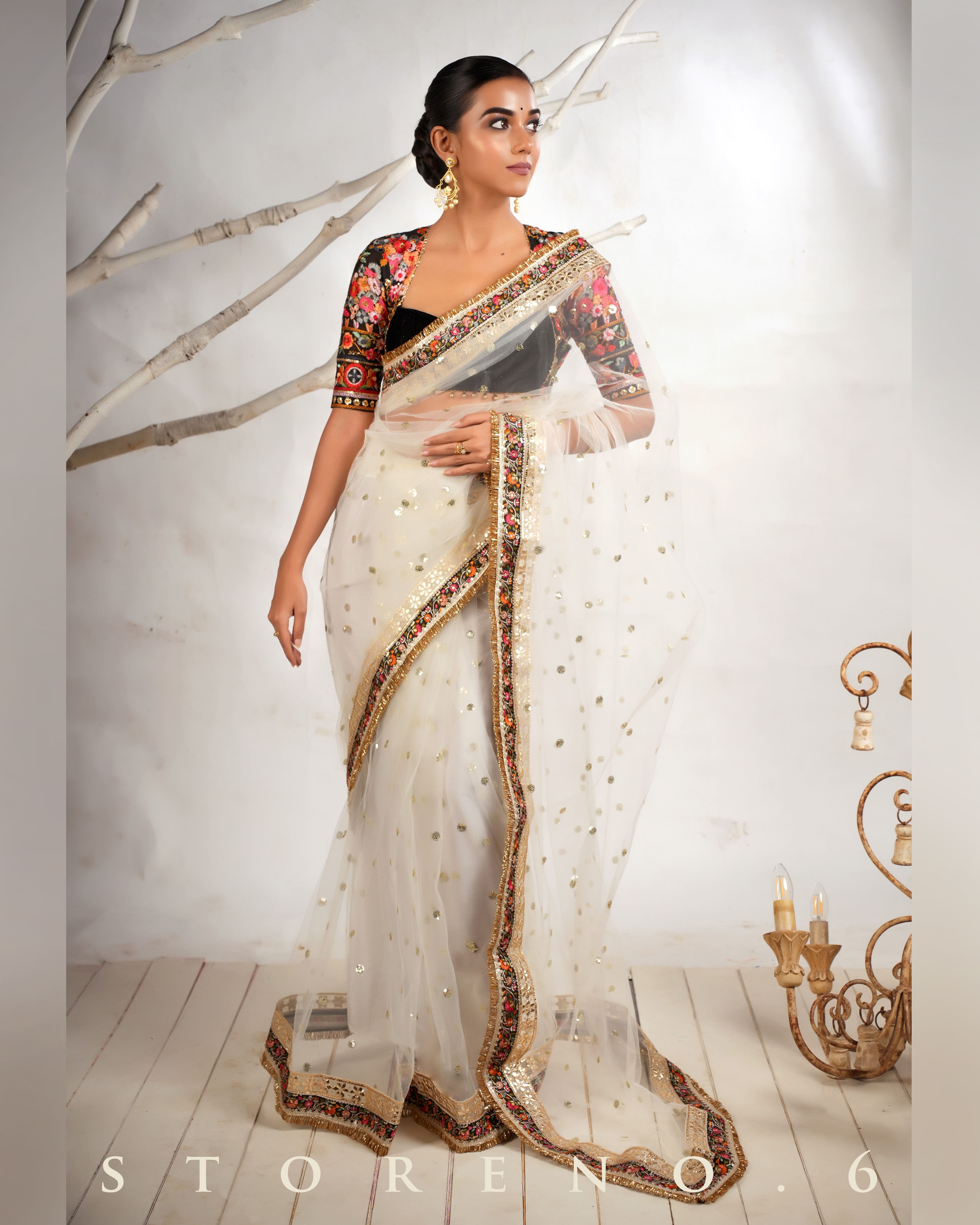 SIAH ASHIQUI MELANGE BLOUSE