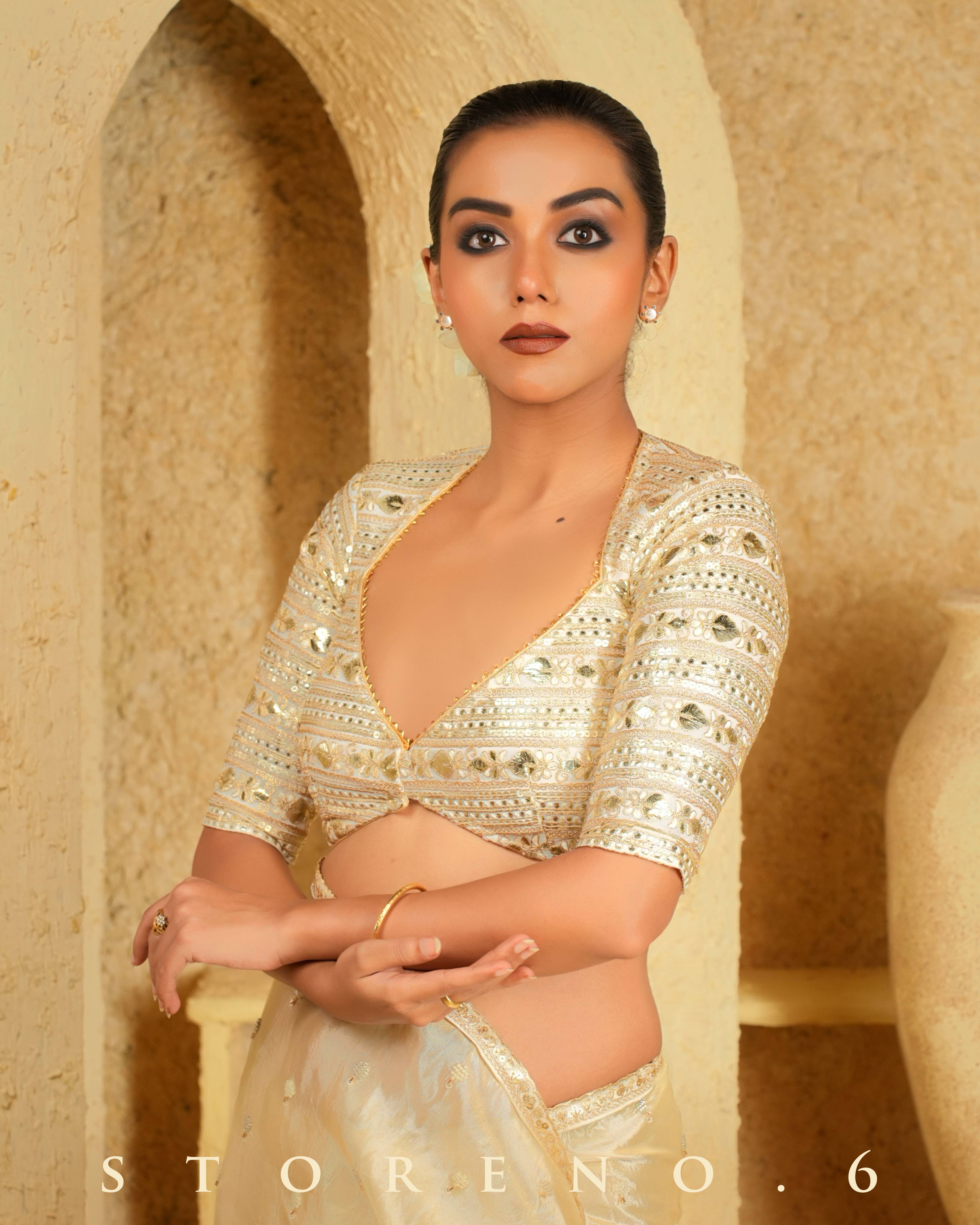 IVORY IDOL SAREE WITH INTENSE IVORY BLOUSE