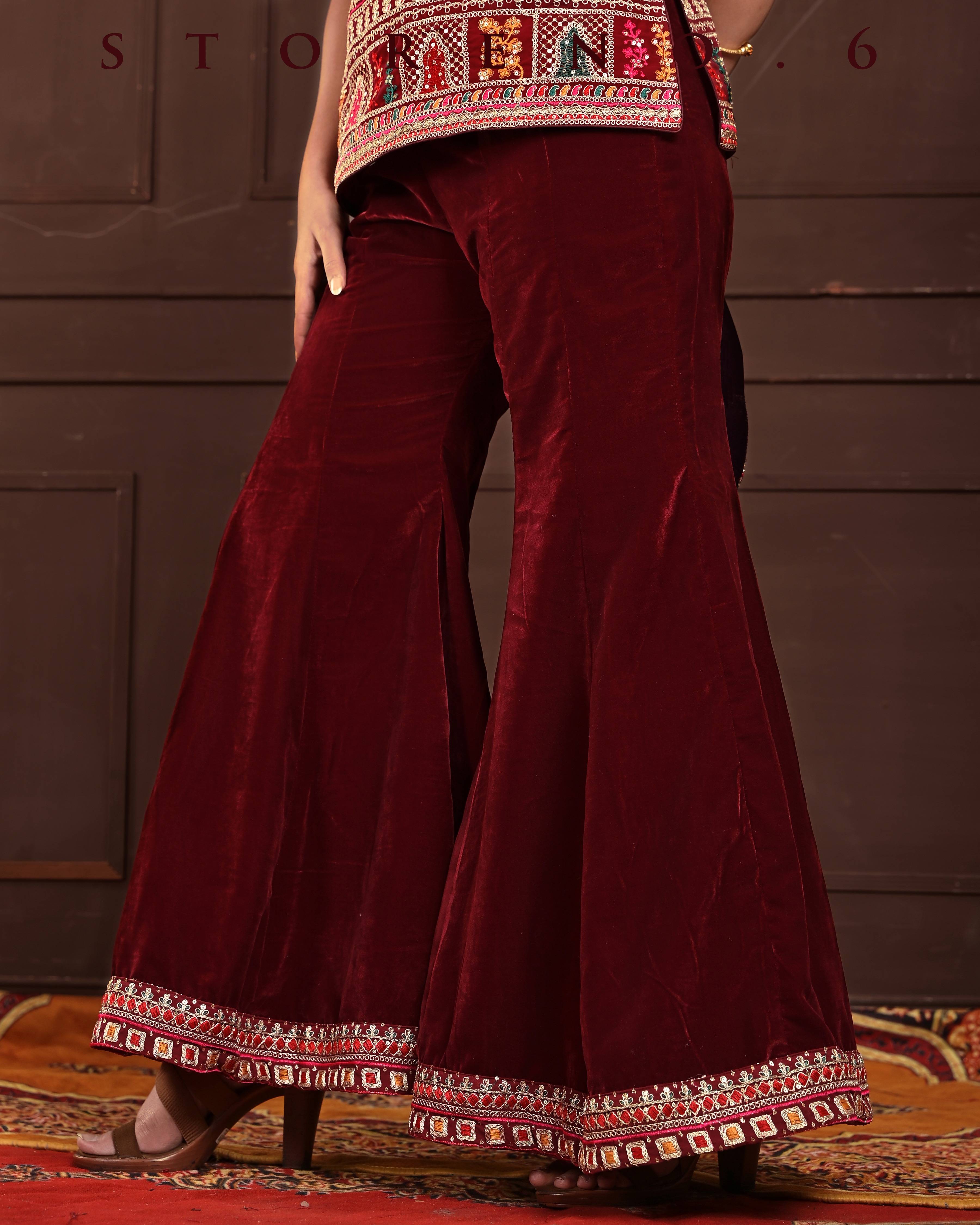 SANGRIA SWITCH KURTI AND SHARARA SET