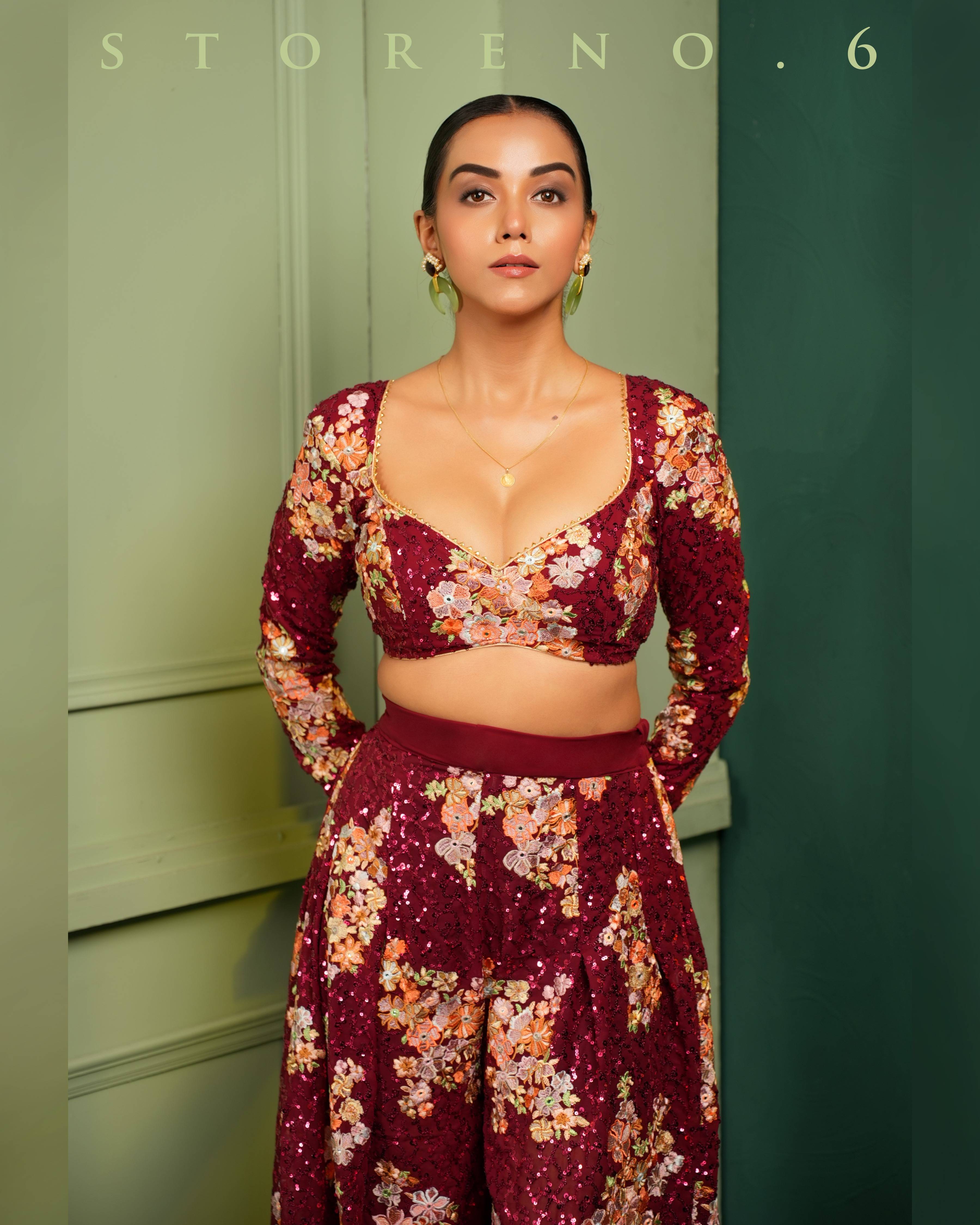 THE GROOVY GLAMOUR PALAZZO AND BLOUSE SET
