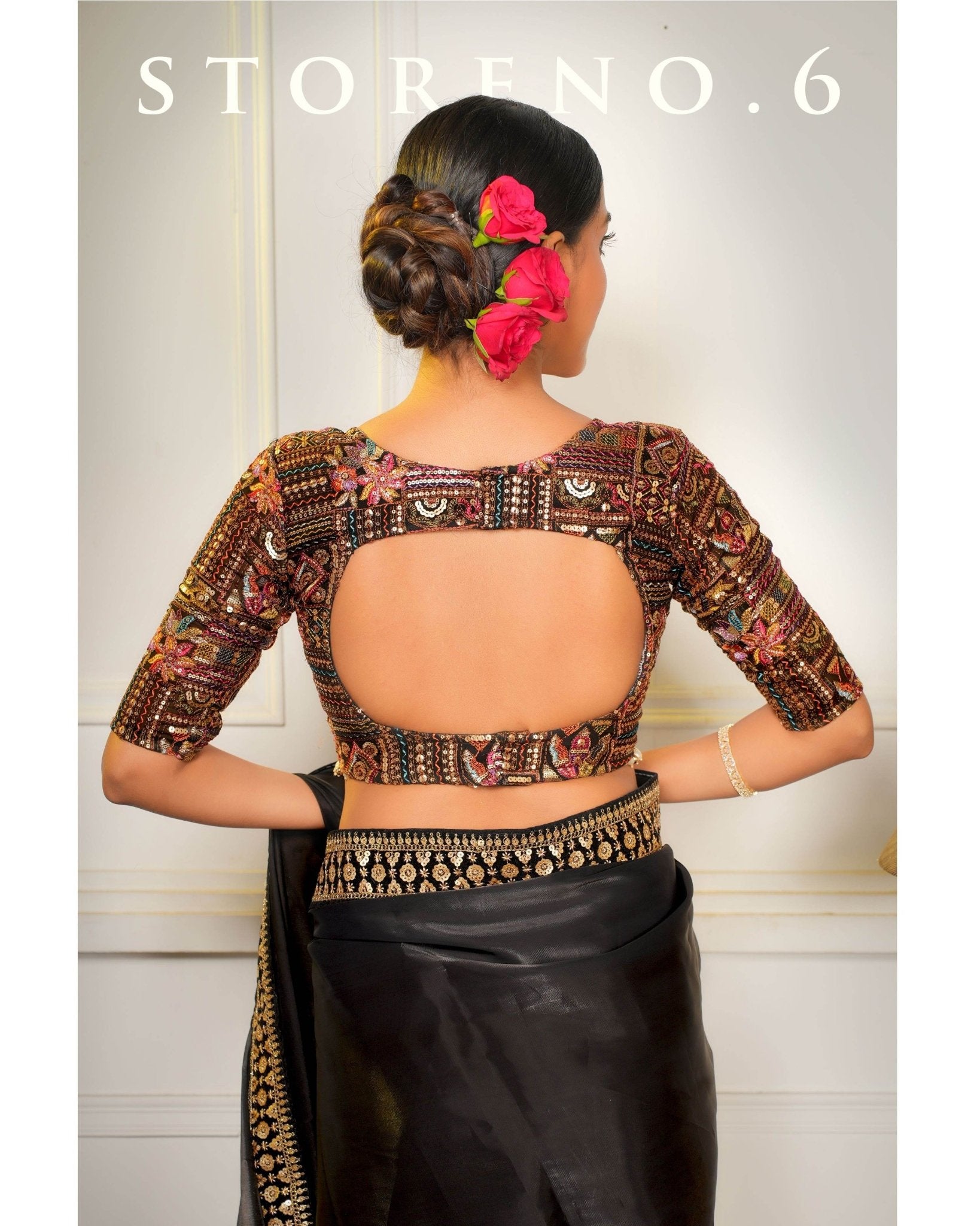 A LUSH OF BLACK BLOUSE