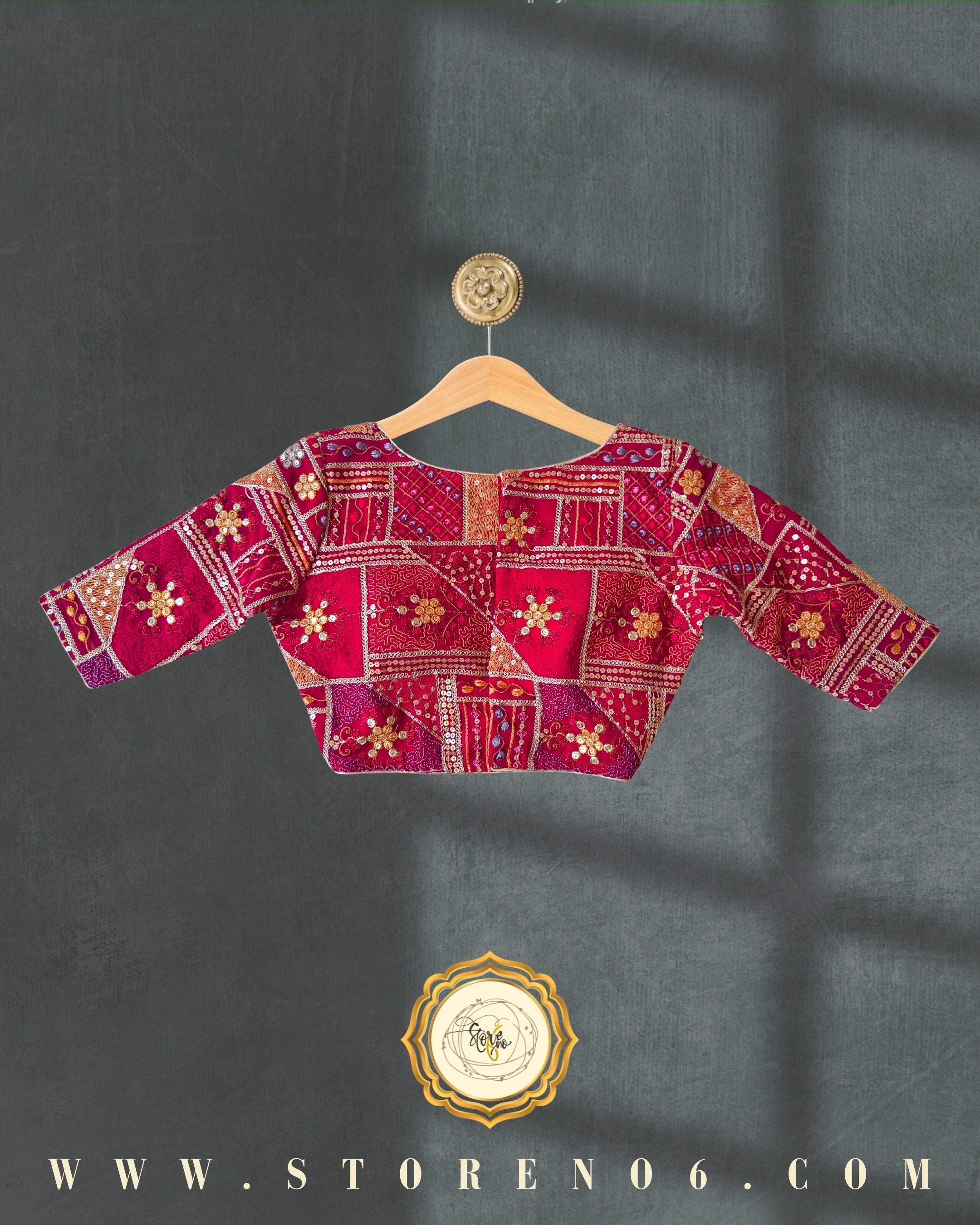 MAGENTA MULTICOLOR BLOUSE