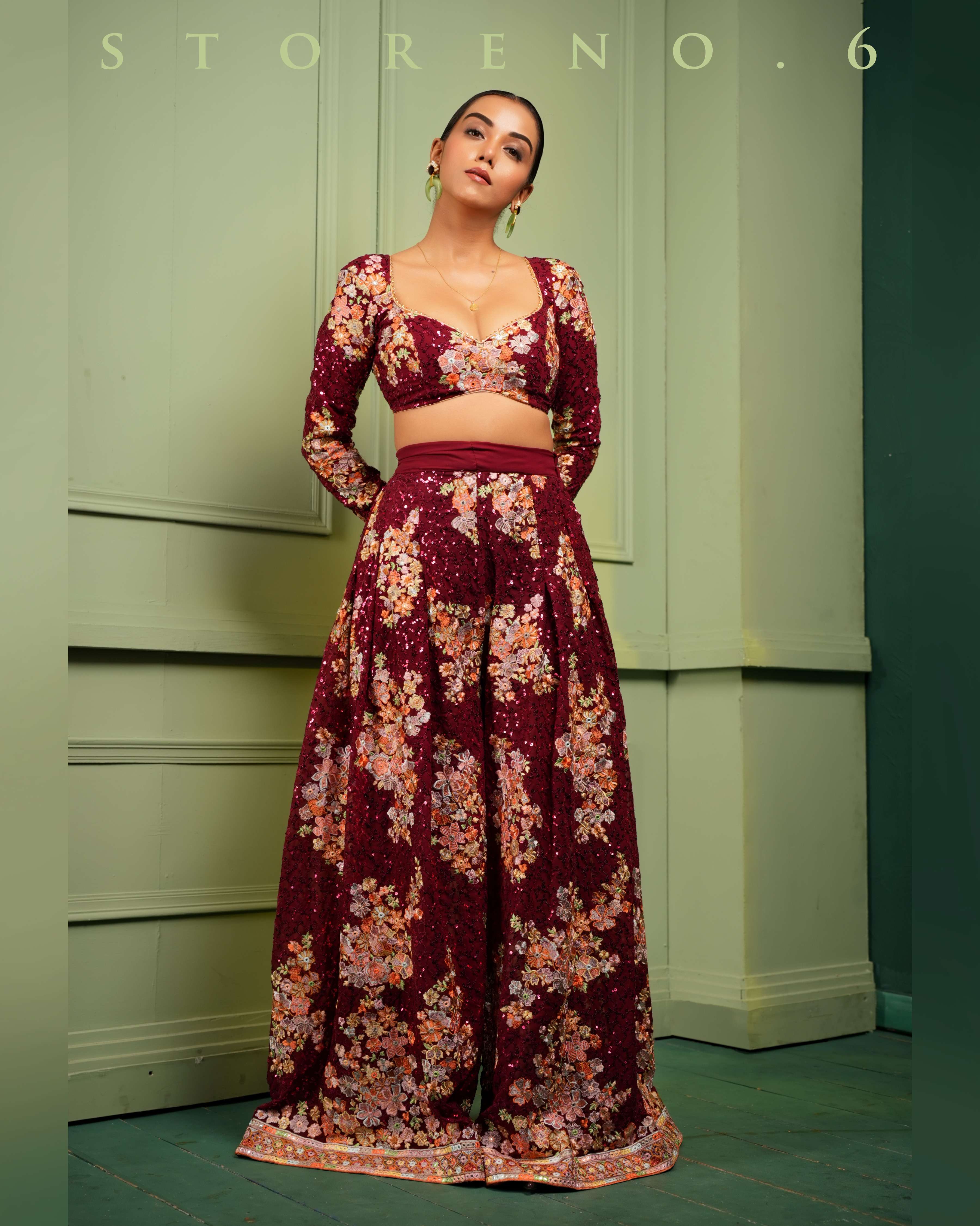 THE GROOVY GLAMOUR PALAZZO AND BLOUSE SET