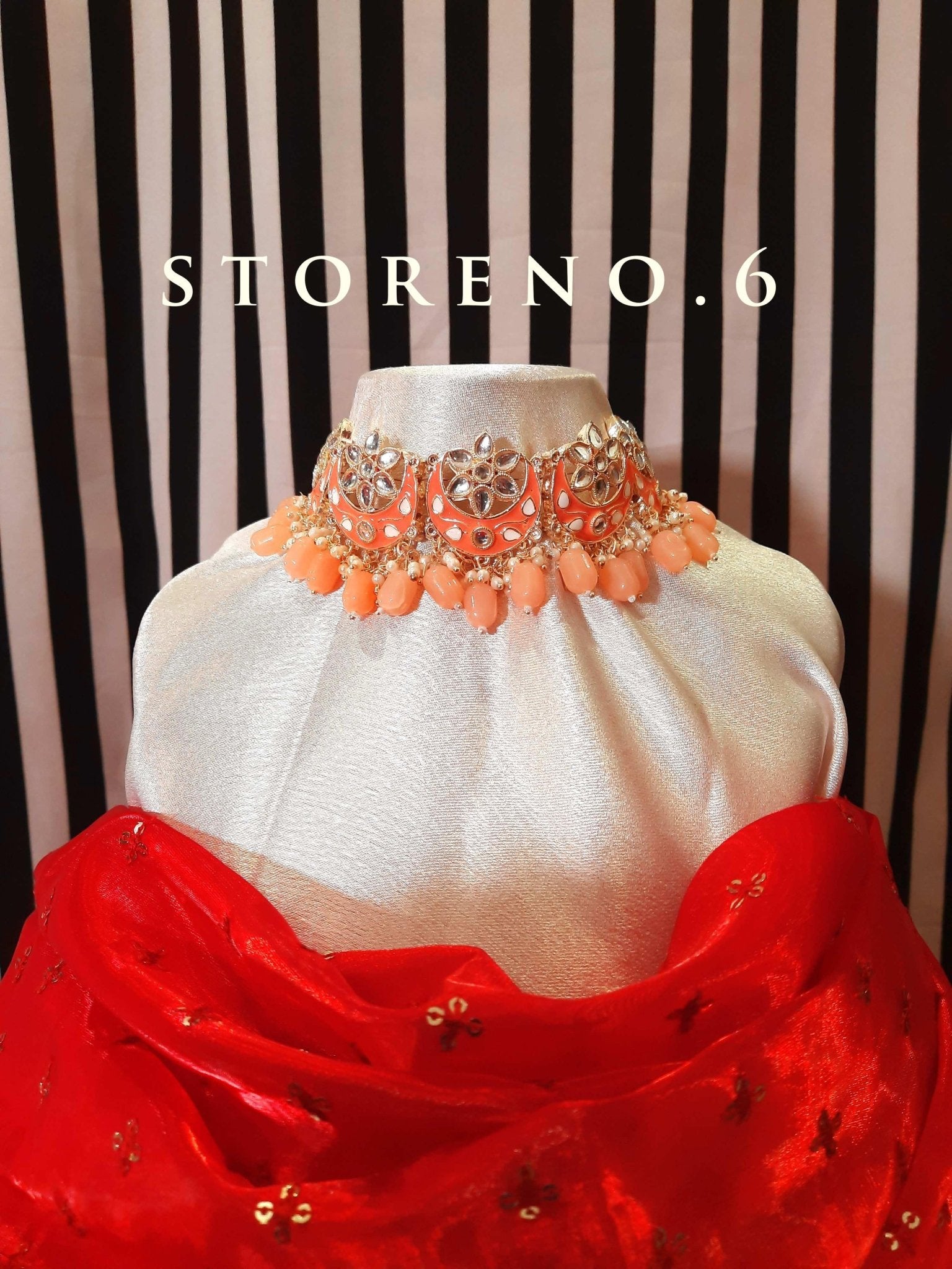 SALMON PINK TATIANA CHOKER