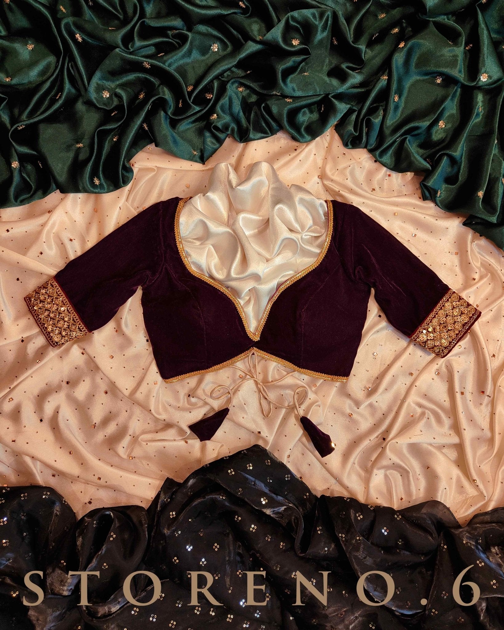 MAKHMAL SINDOORI BLOUSE