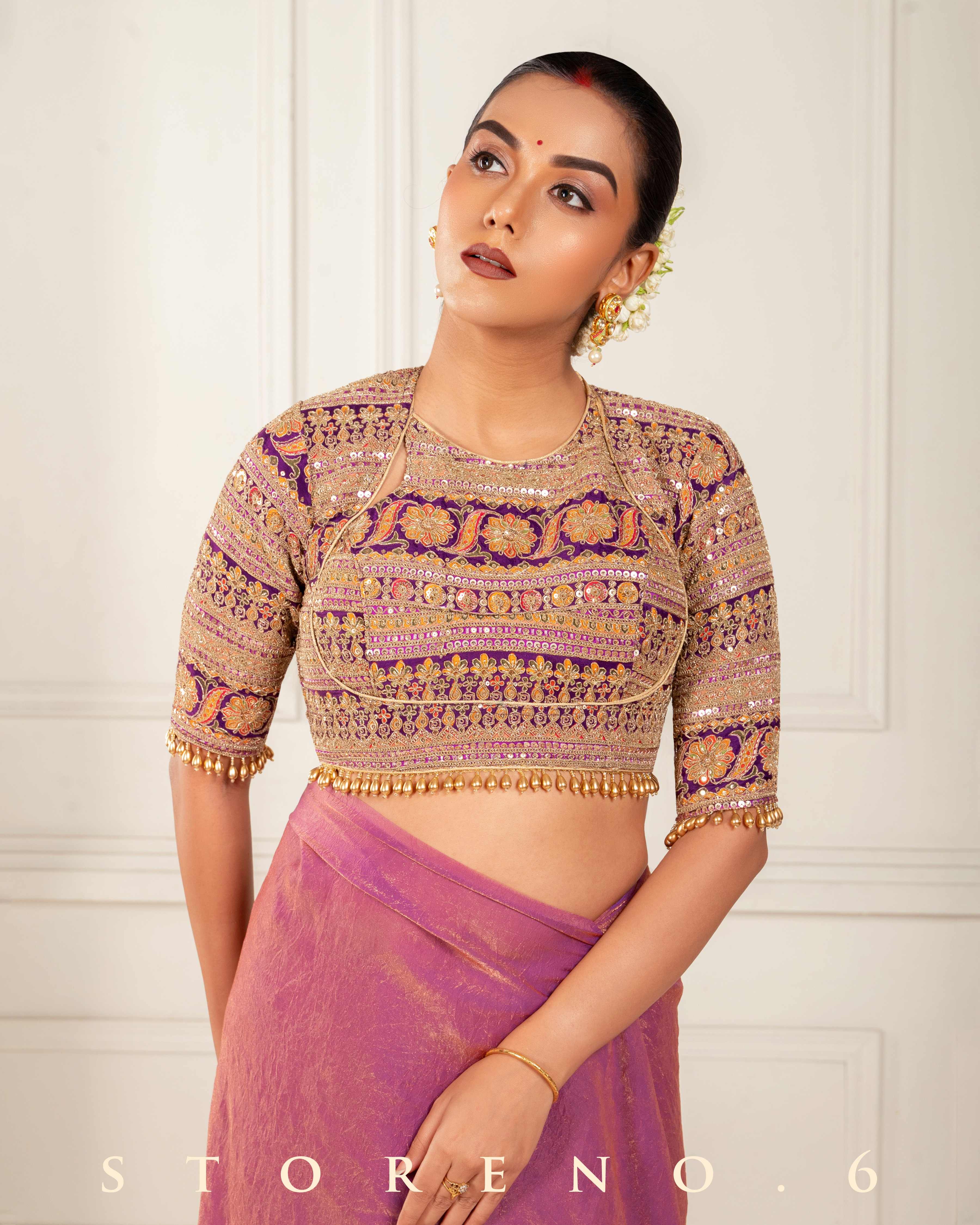 PLUM PARADISE CLASSIC BLOUSE