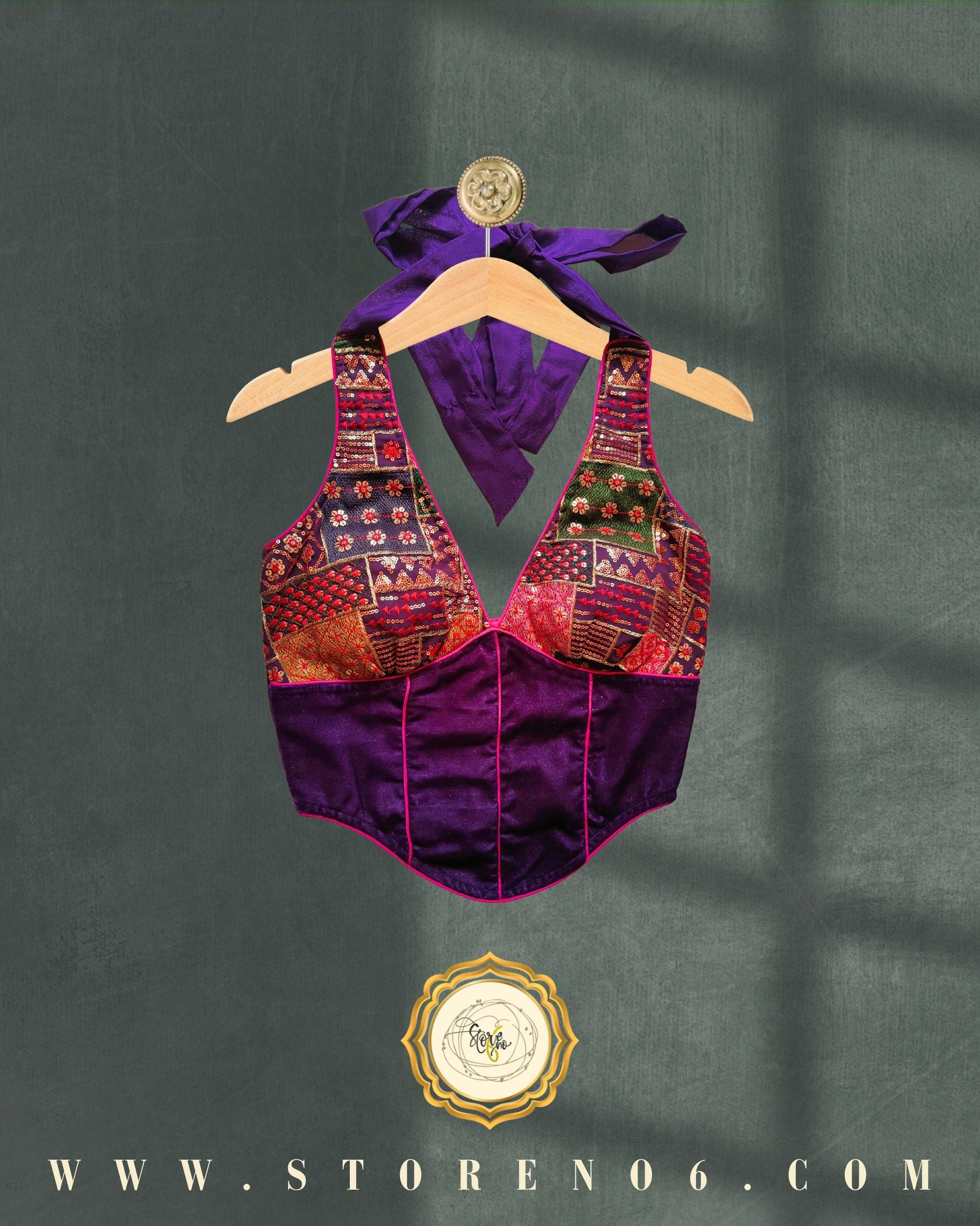 MULTICOLOR CORSET BLOUSE