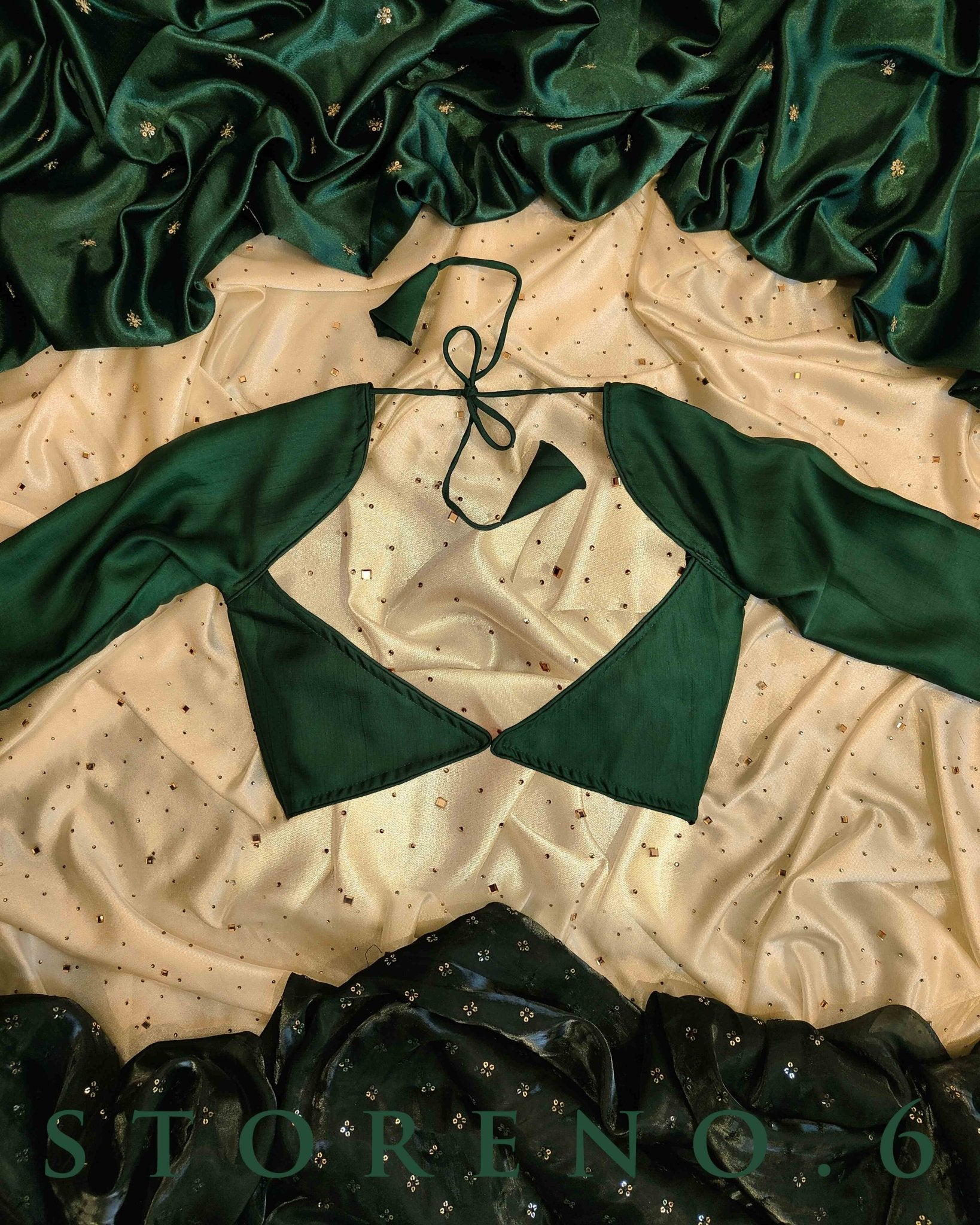 LIKE A PRINCESS IN GREEN BLOUSE