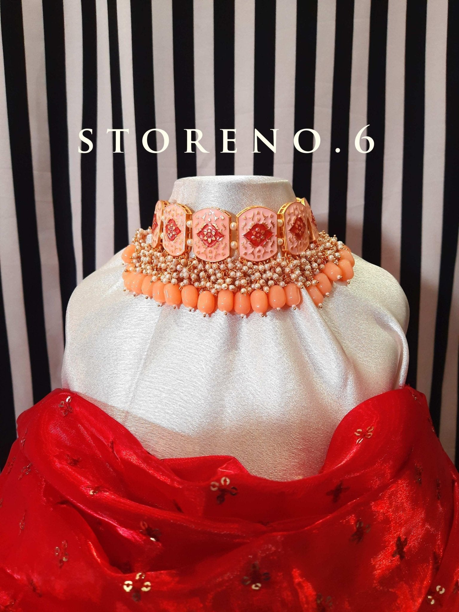FLAMINGO PINK DOROTHY CHOKER