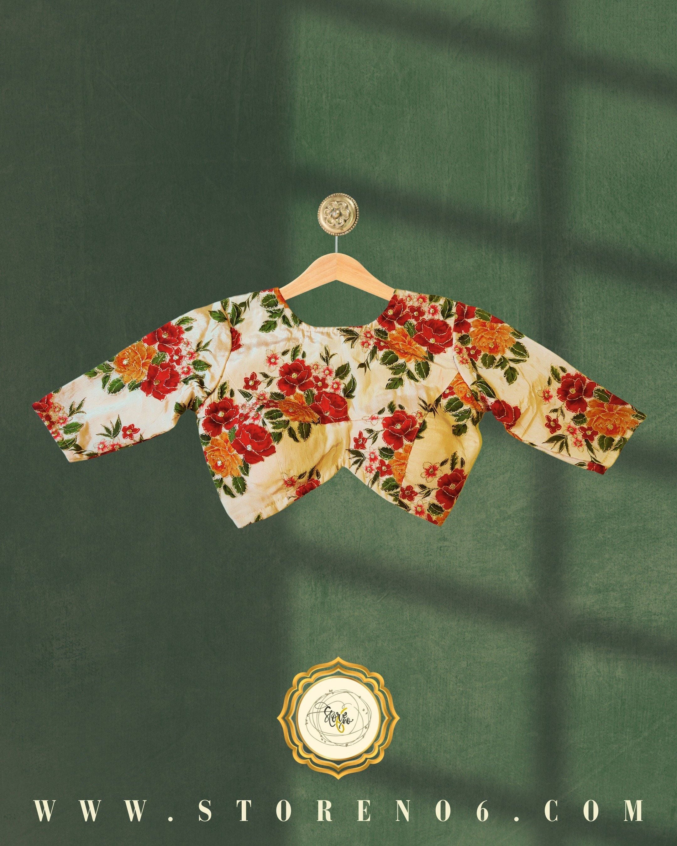CREAM MULTICOLOR BLOUSE