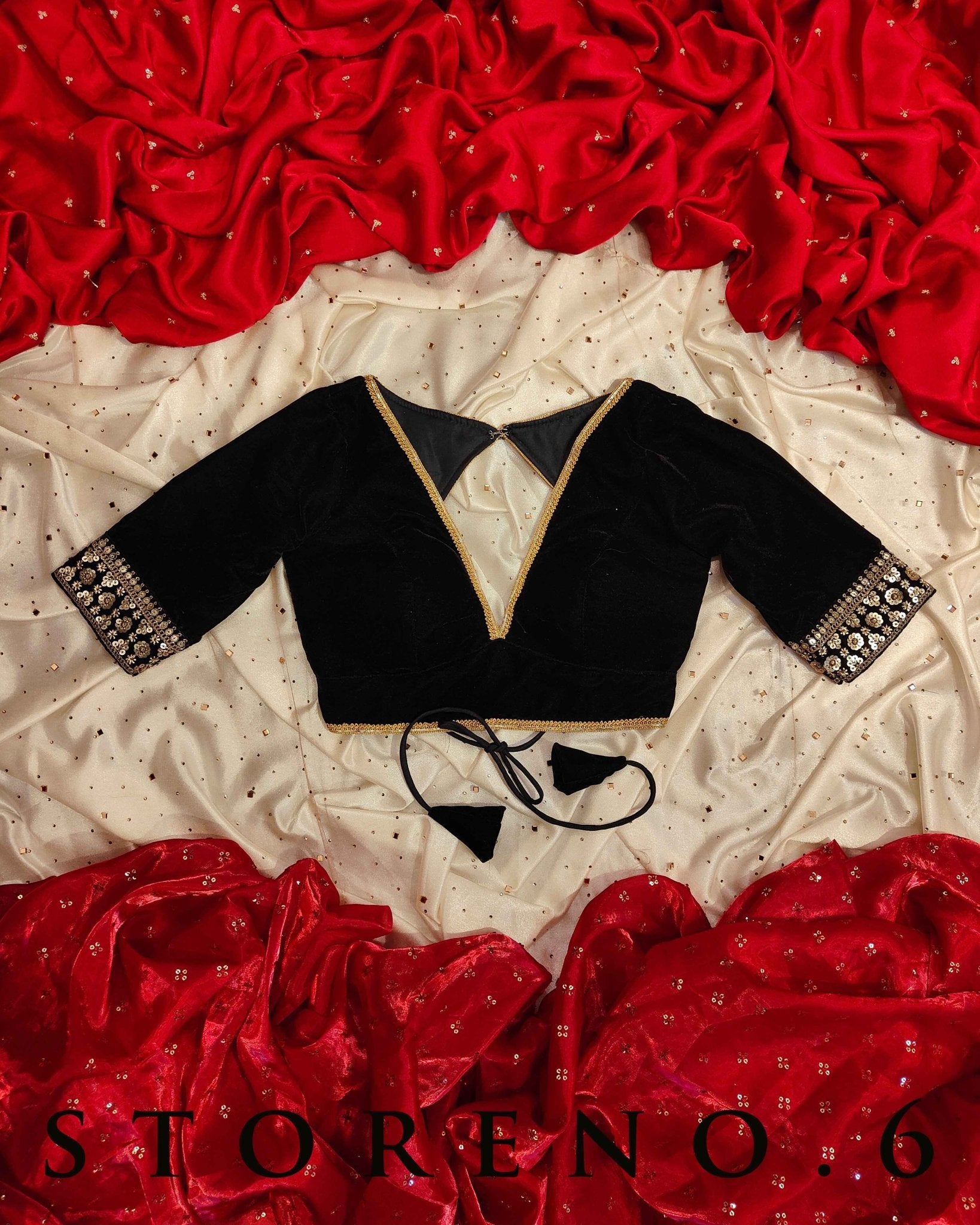 MAKHMAL SIAH BLOUSE-X