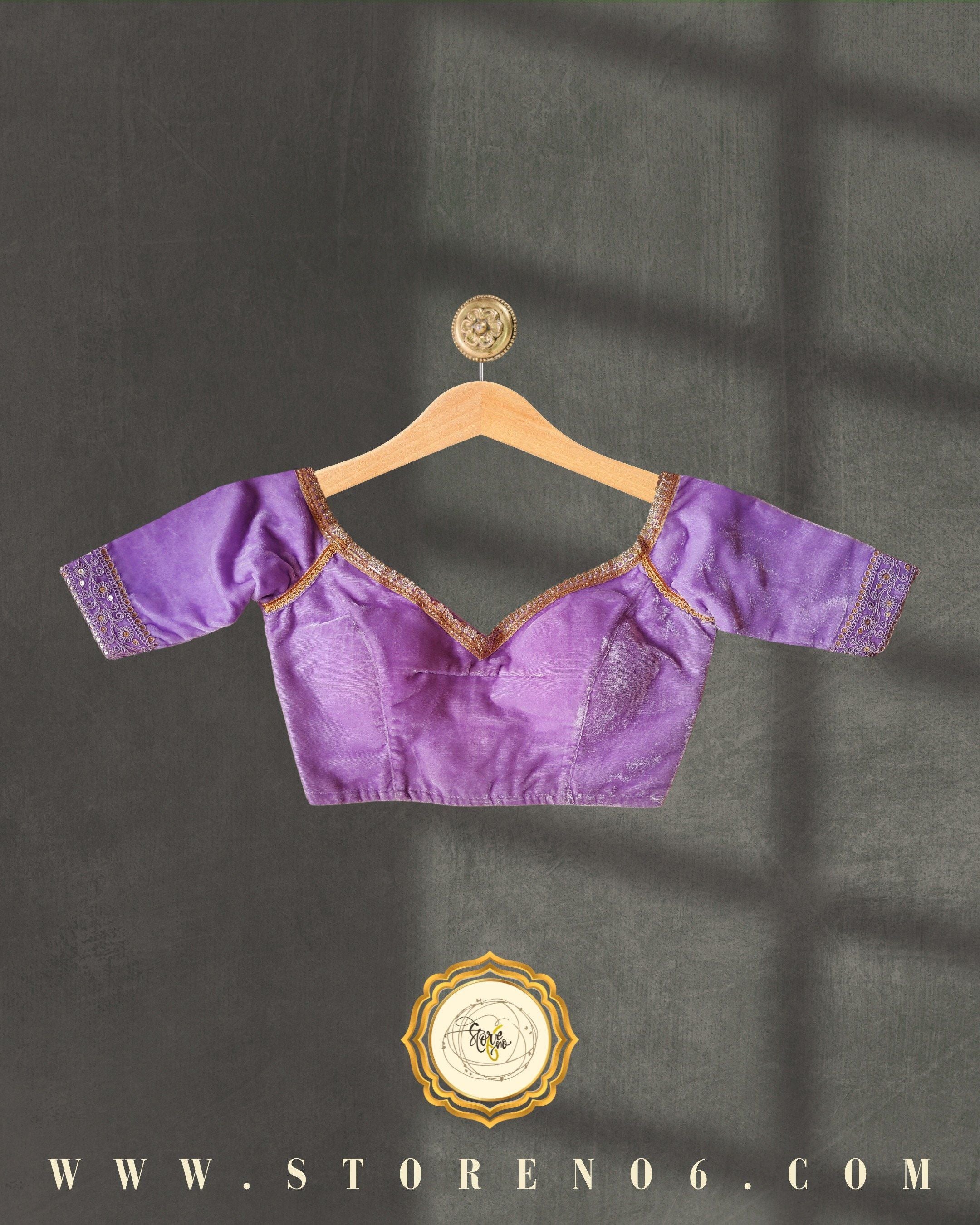 LILAC OFF-SHOULDER BLOUSE