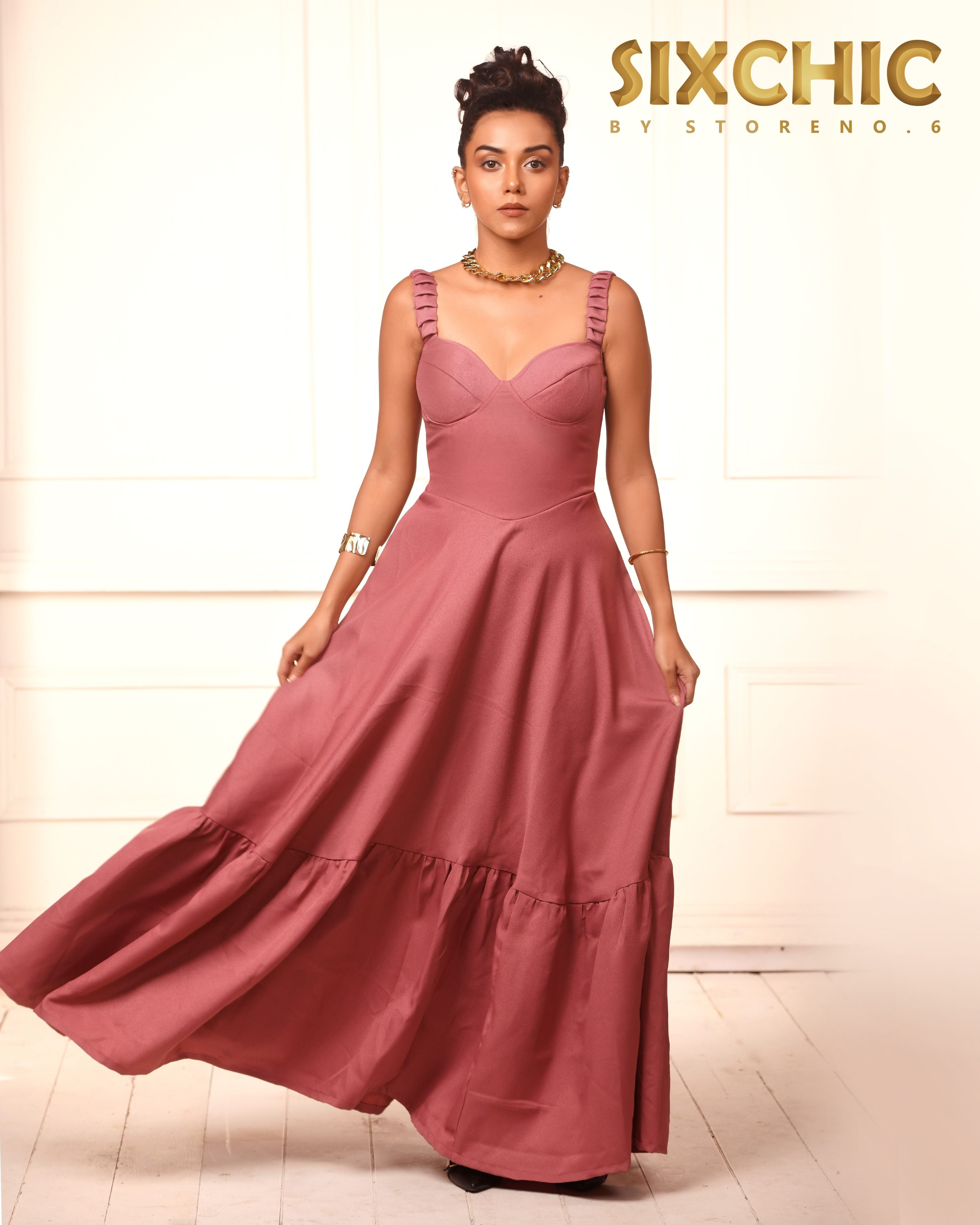 MAUVE MAIDEN DRESS