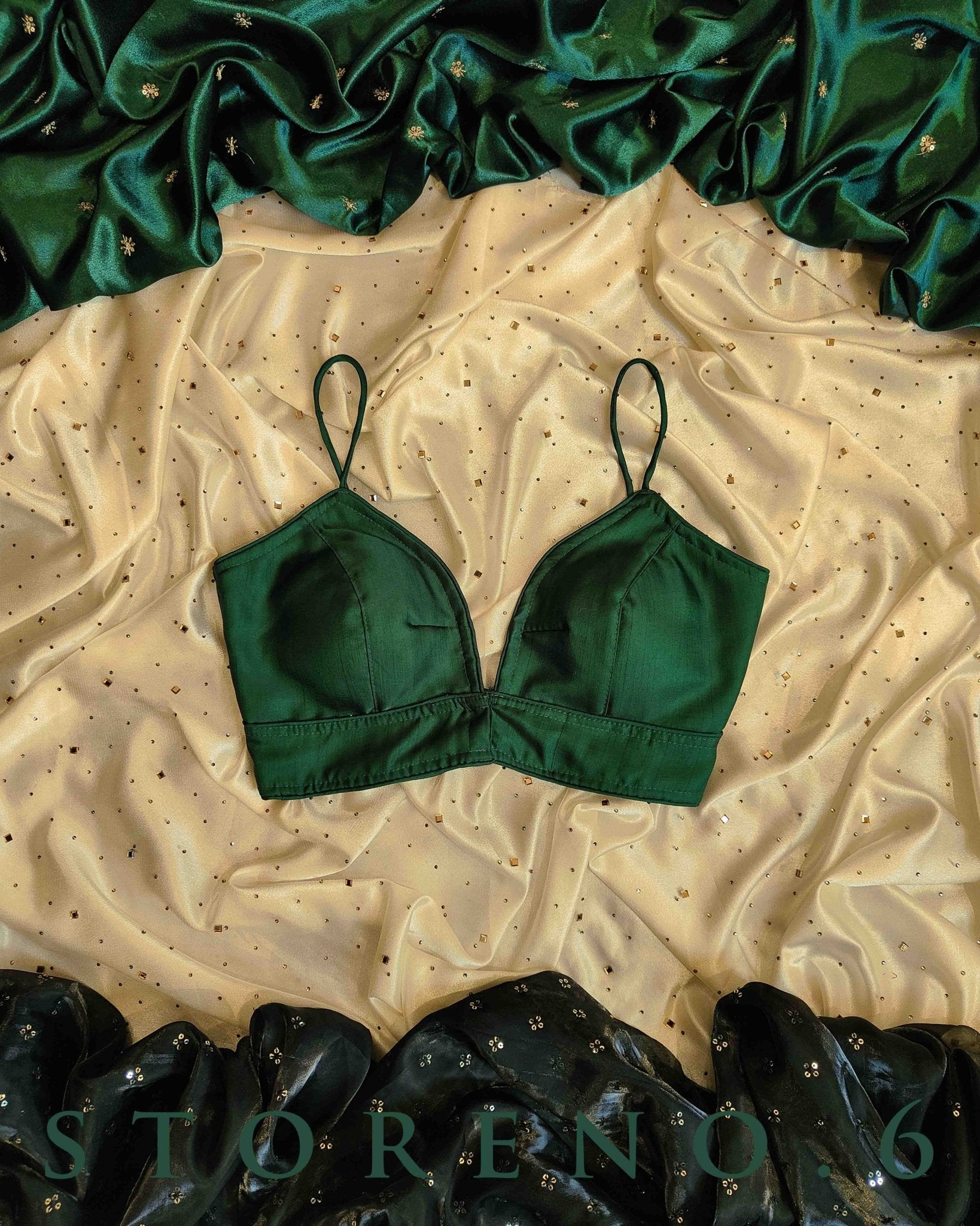 GREEN PHOENIX SILK BLOUSE