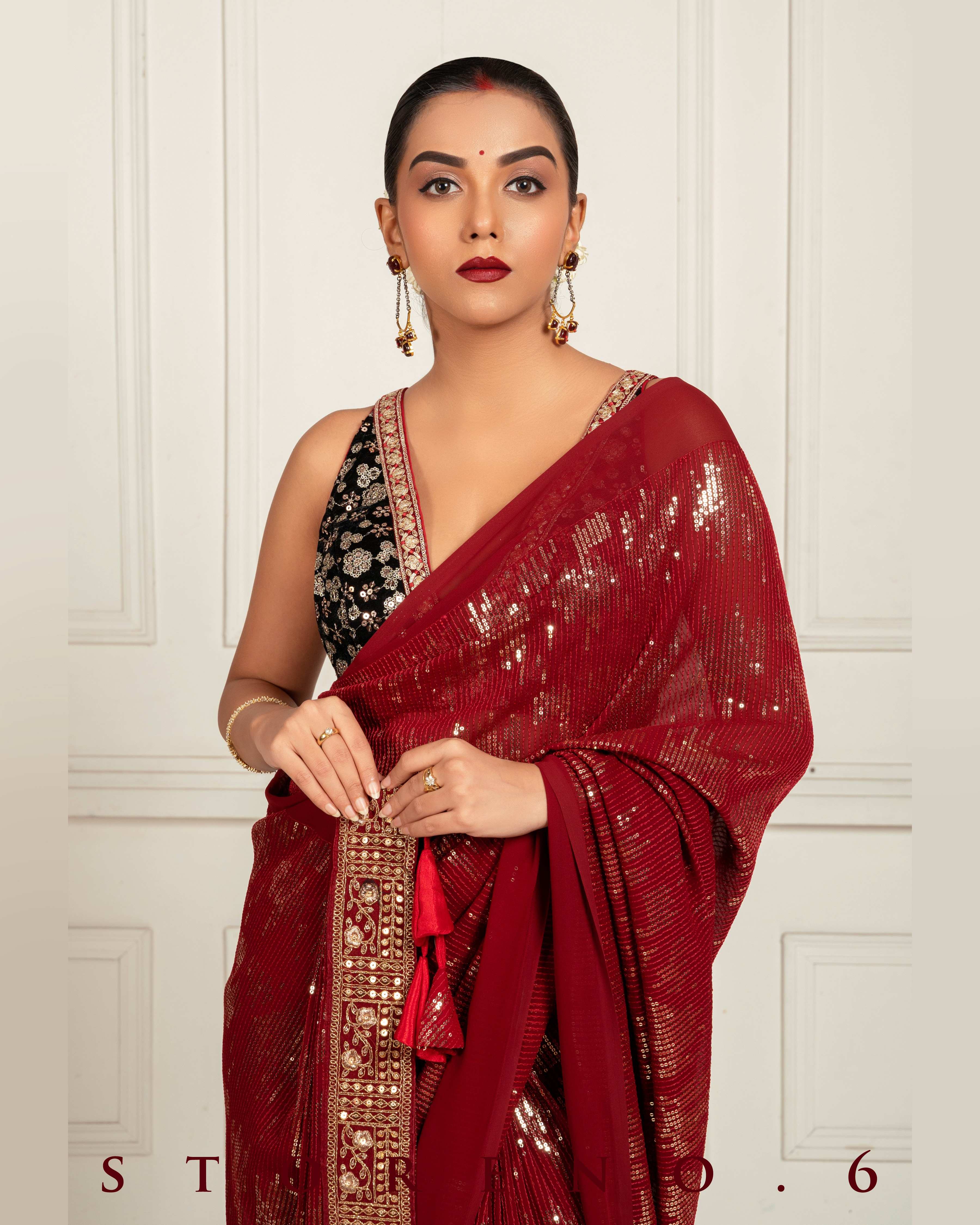 OPERA QUEEN SAREE WITH FAME FANTASY BLOUSE