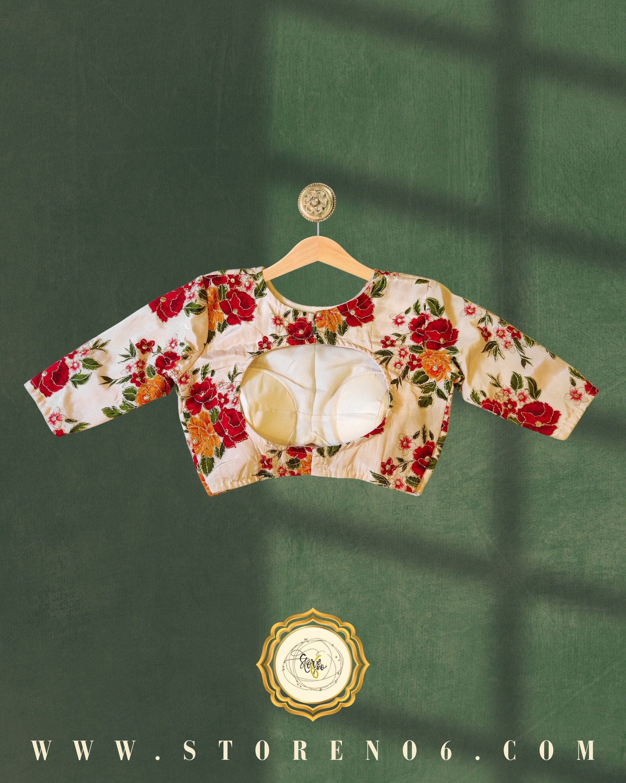 CREAM MULTICOLOR BLOUSE