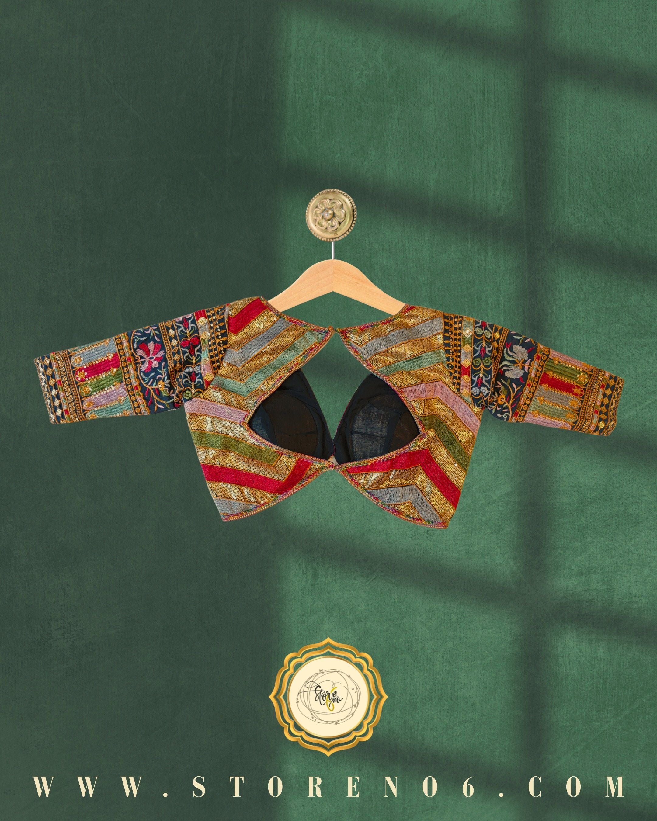 NAVY MULTICOLOR BLOUSE