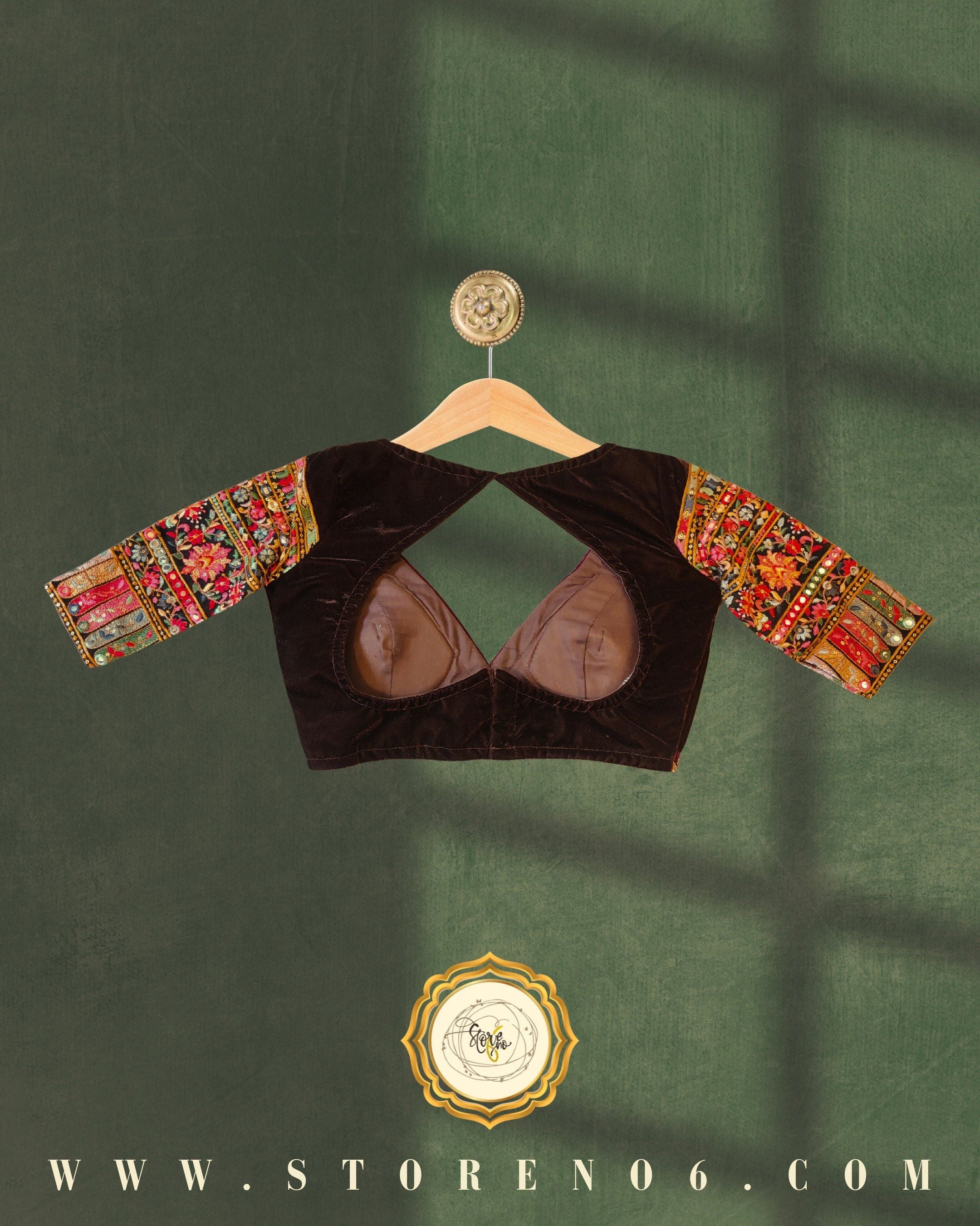 CHOCOLATE MULTICOLOR BLOUSE