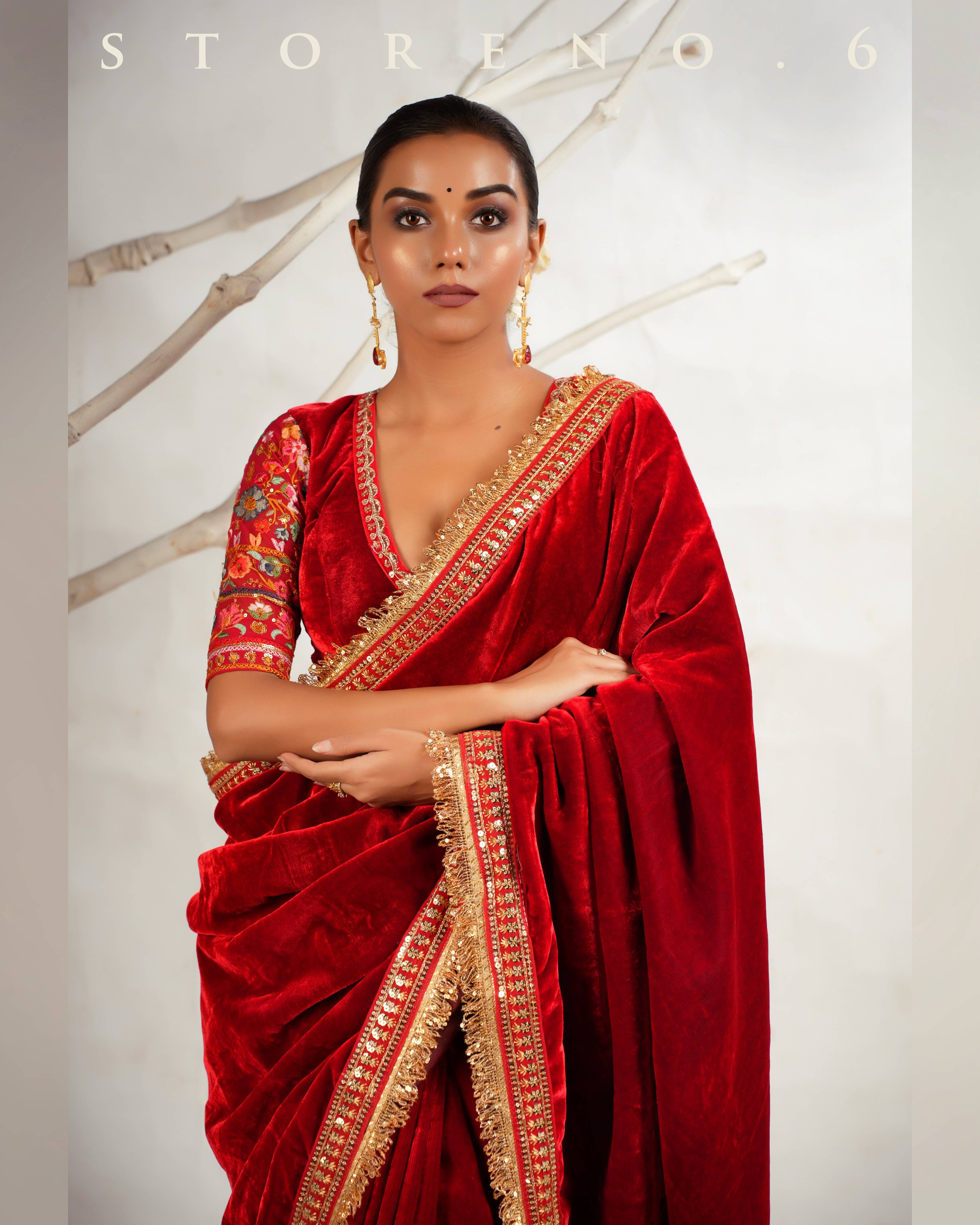 SURKH ASHIQUI MELANGE BLOUSE