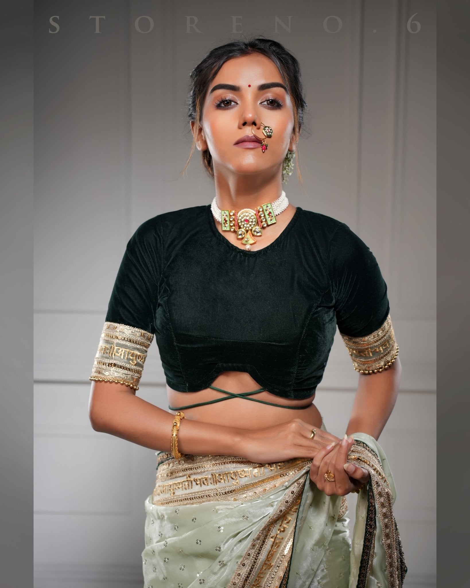 HARA SUNEHRA BLOUSE