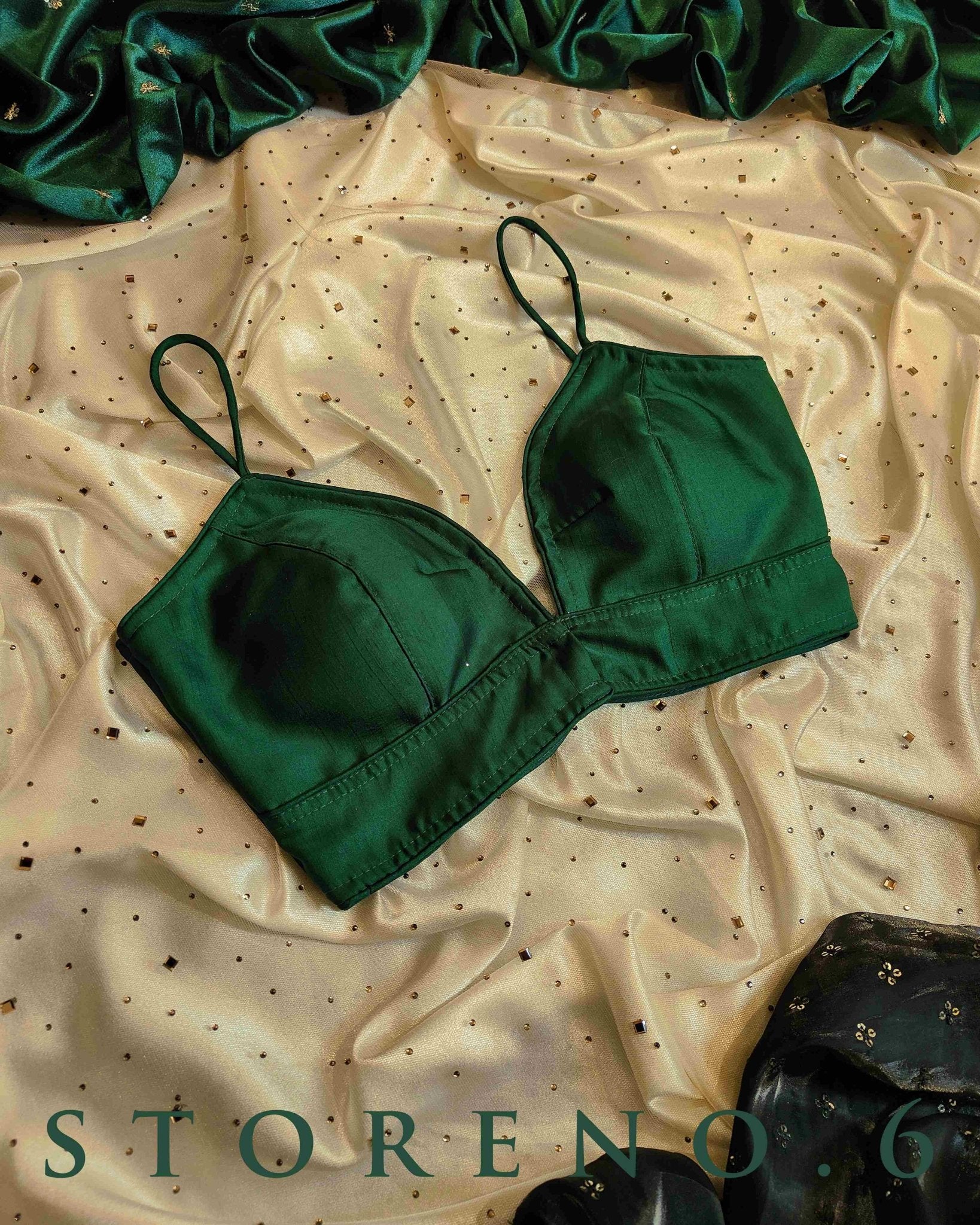 GREEN PHOENIX SILK BLOUSE