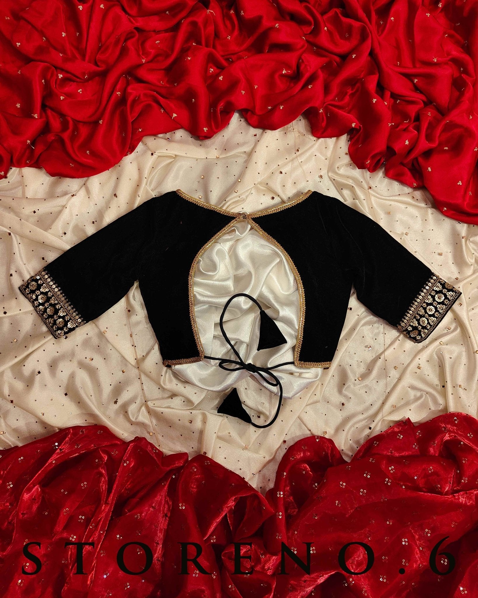 MAKHMAL SIAH BLOUSE-X