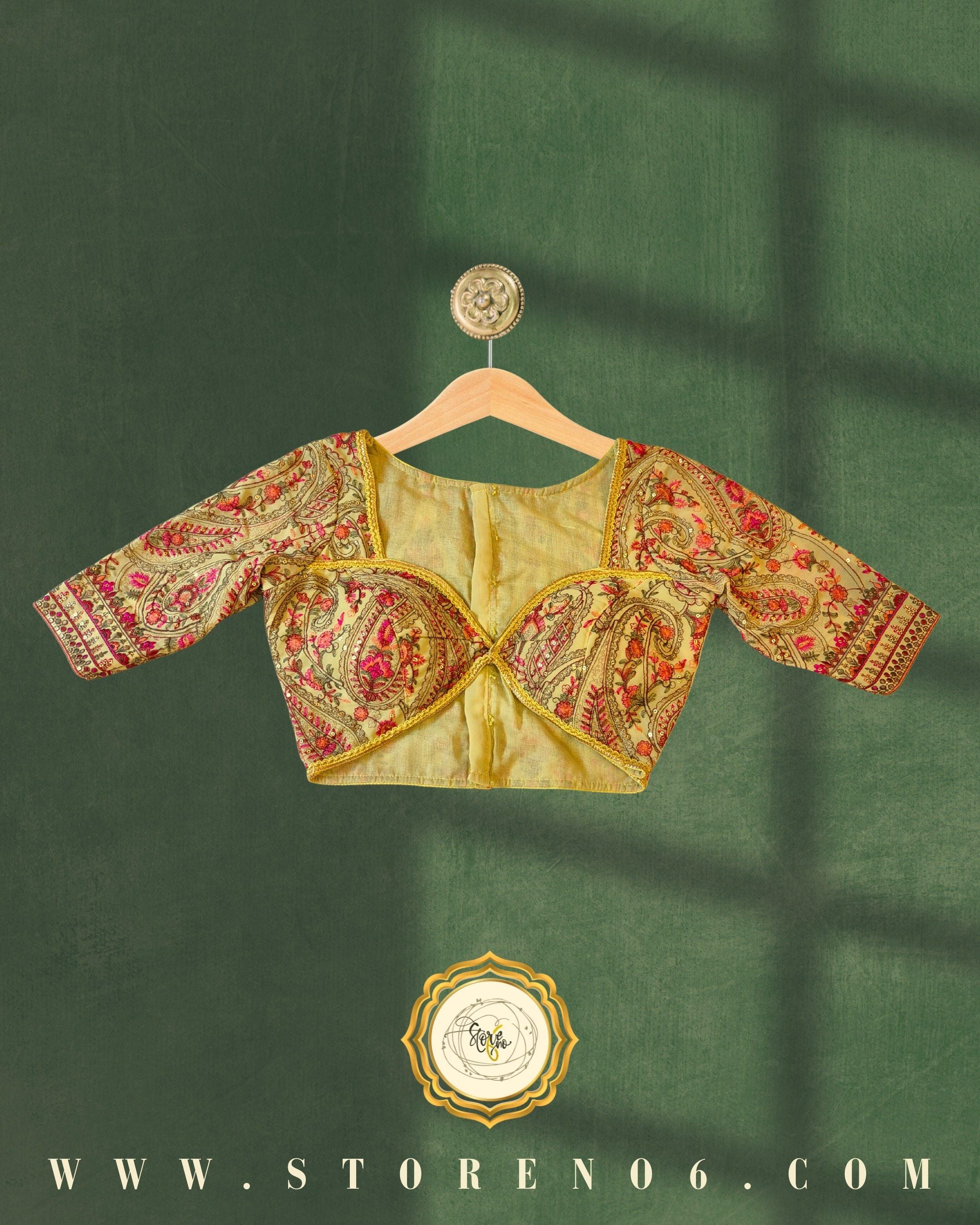 PALE LIME MULTICOLOR BLOUSE