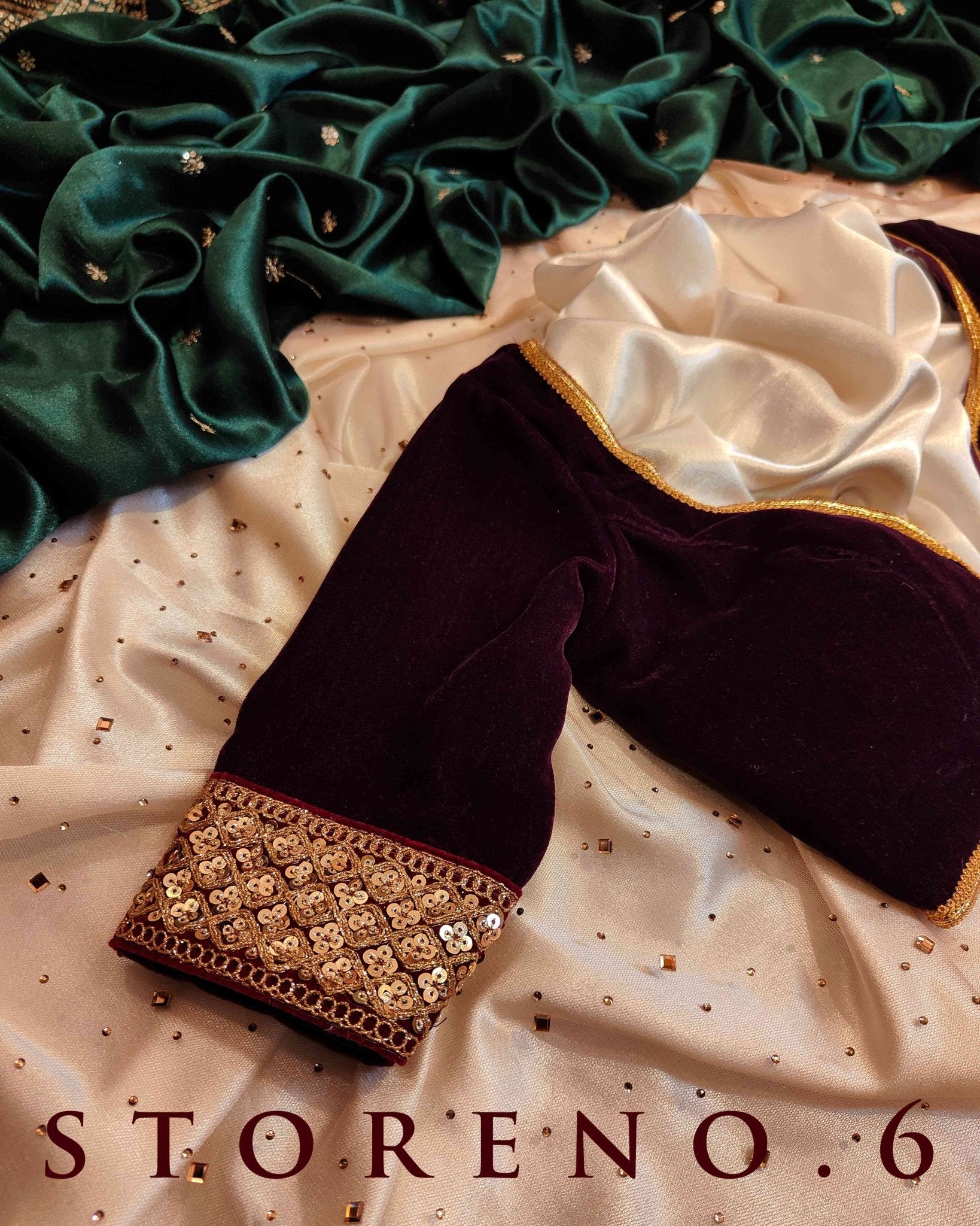 MAKHMAL SINDOORI BLOUSE