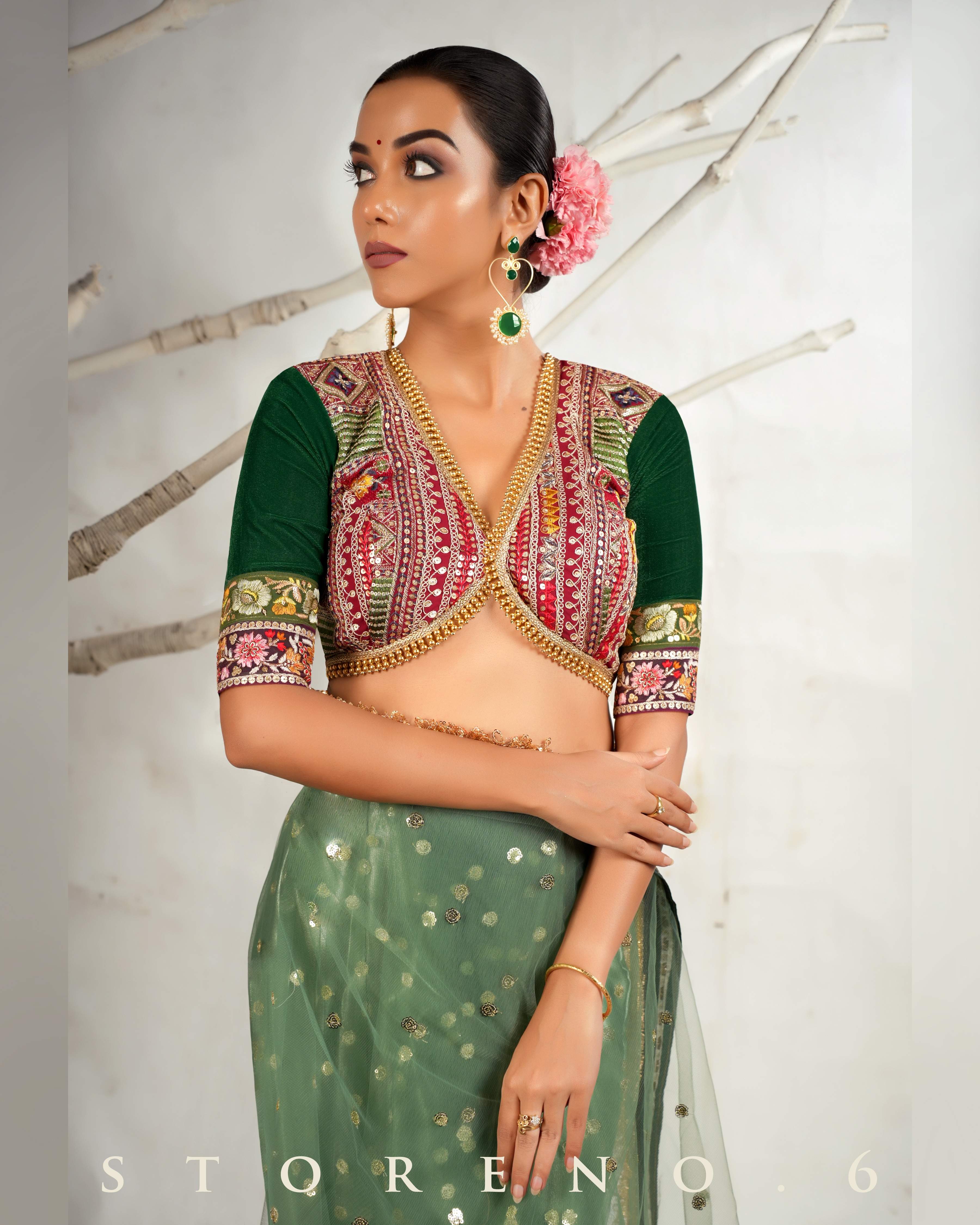LUSH OF BERRY MELANGE BLOUSE