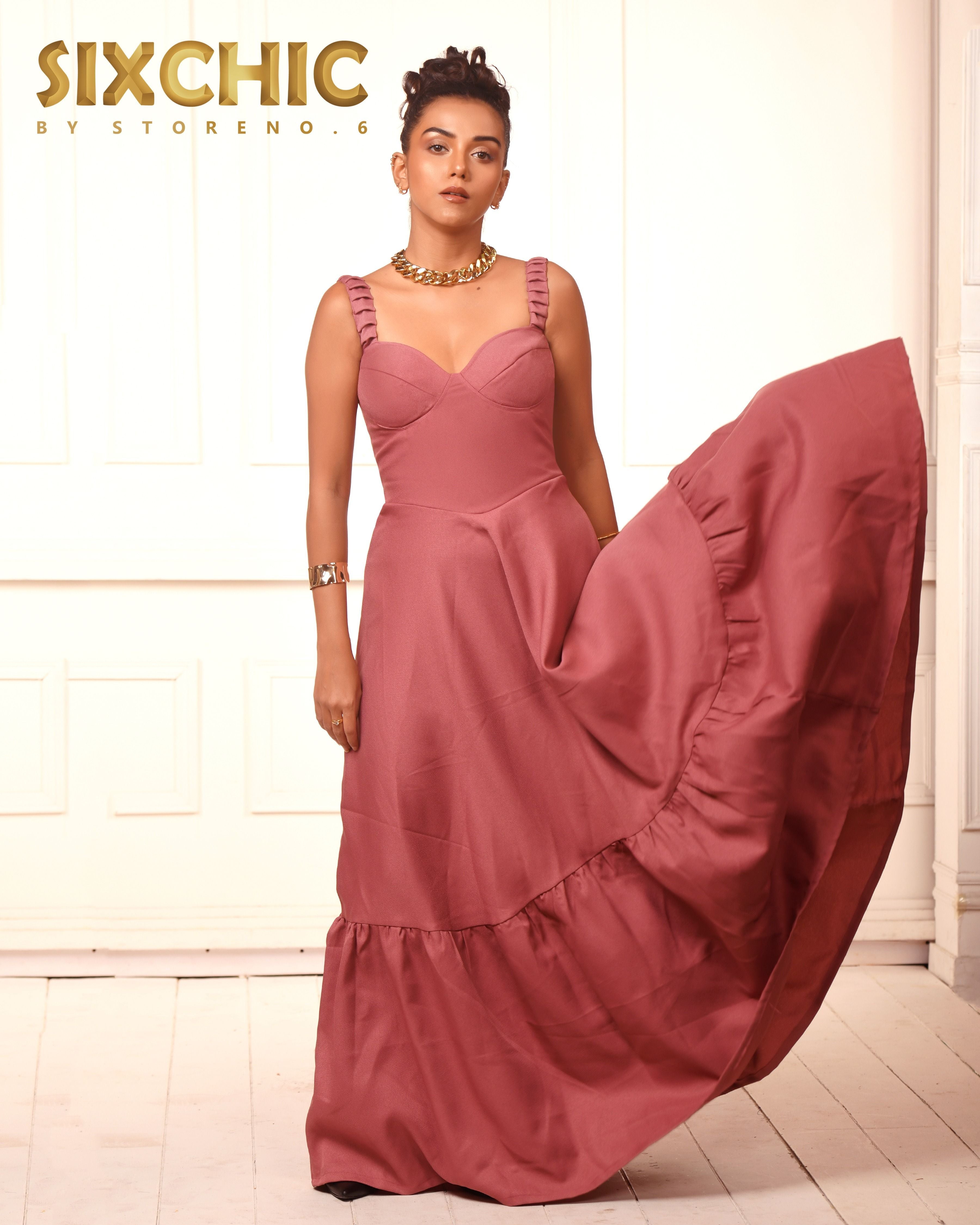 MAUVE MAIDEN DRESS