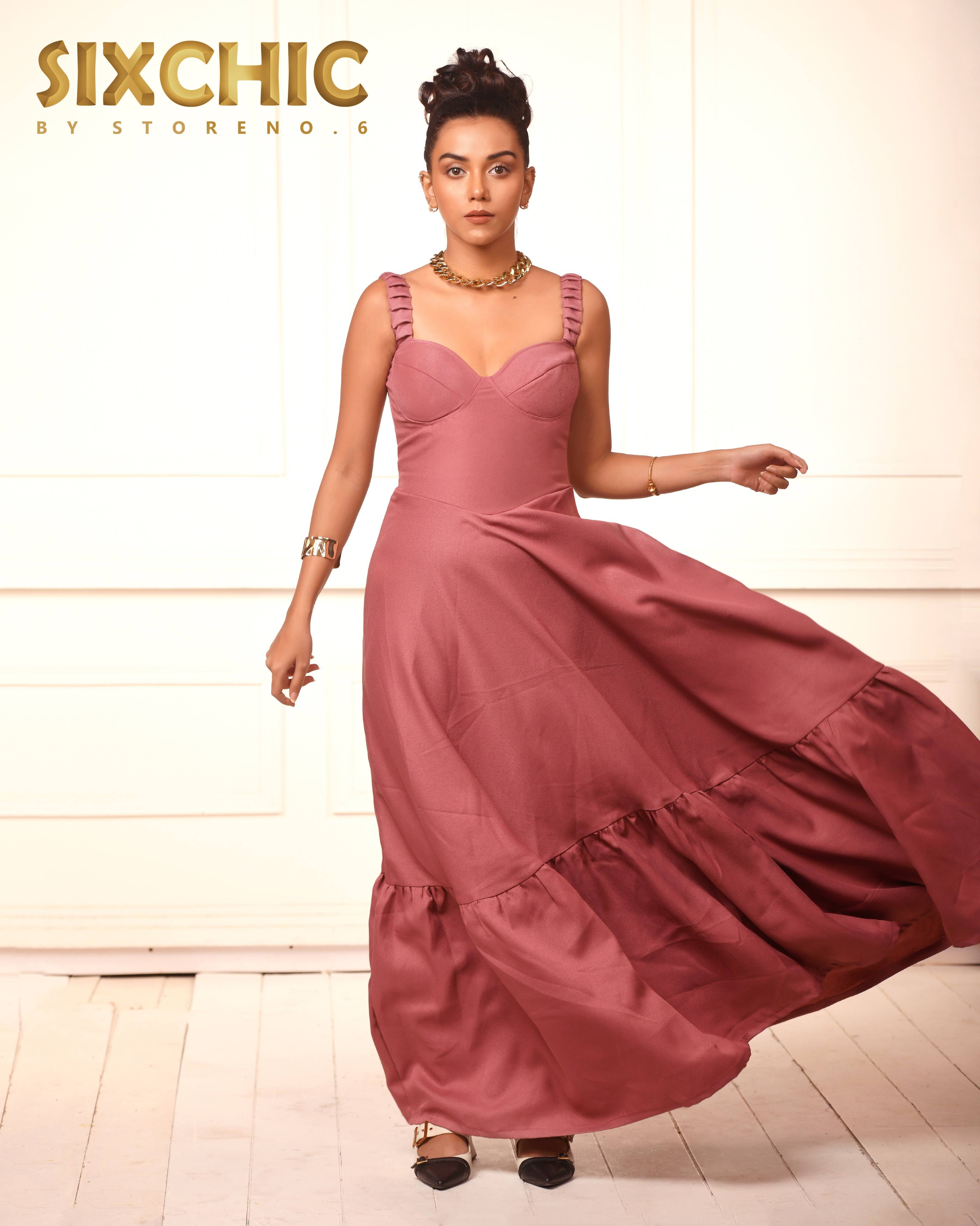 MAUVE MAIDEN DRESS