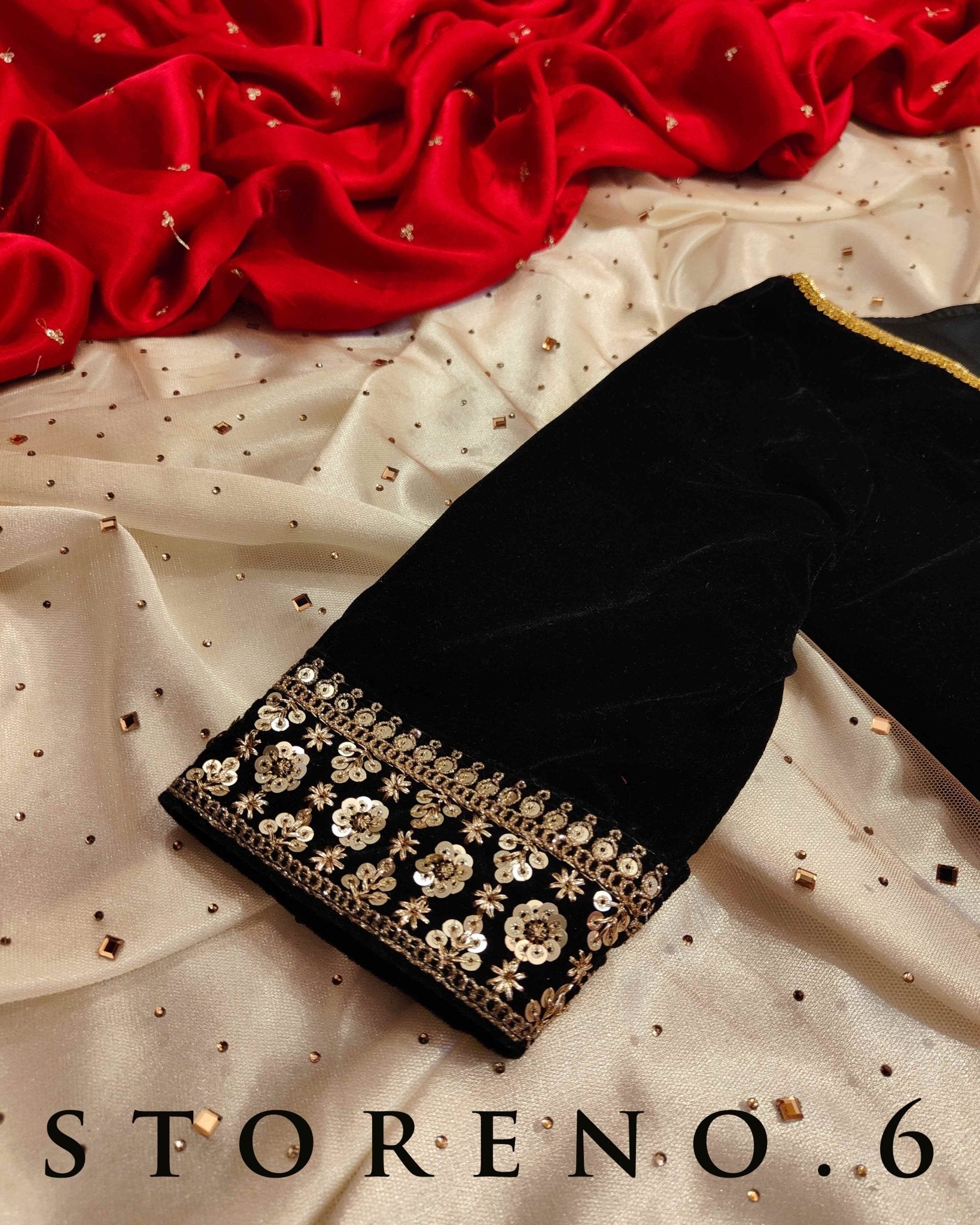 MAKHMAL SIAH BLOUSE-X