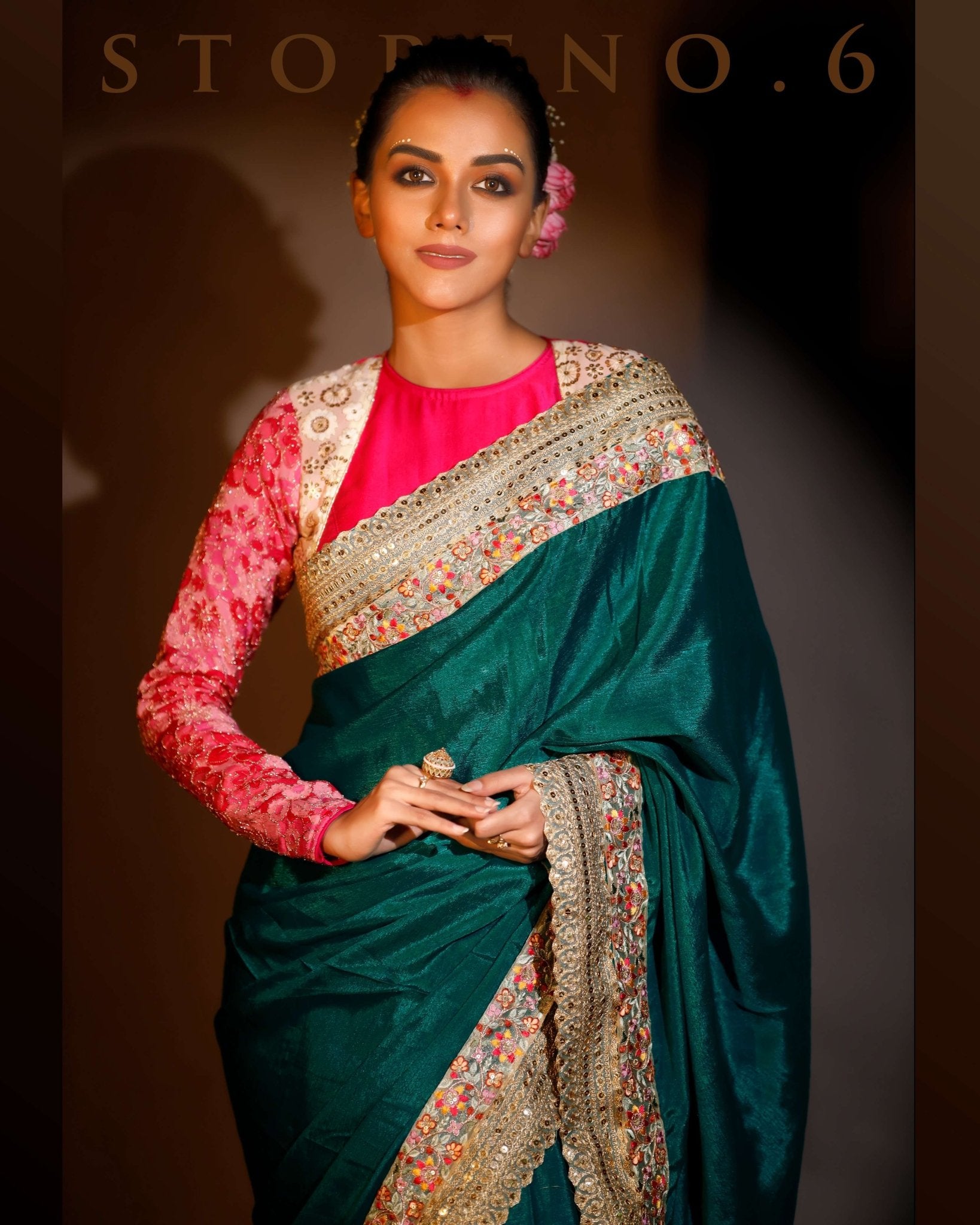 OFFSHORE OCEAN READY-TO-WEAR SAREE AND BLOUSE SET