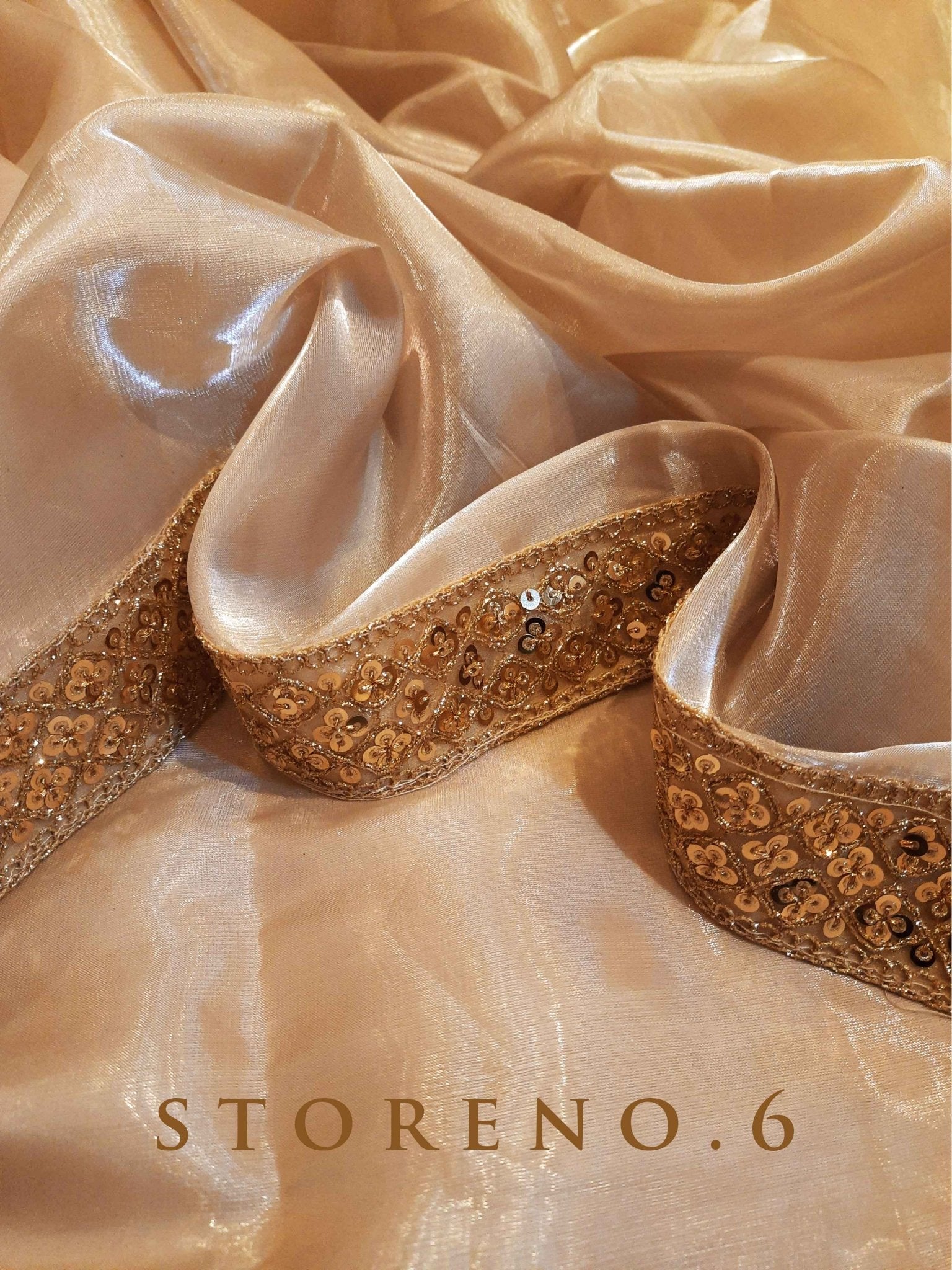 NOOR-E-SONA SAREE WITH GUL KAARI SURMAI BLOUSE