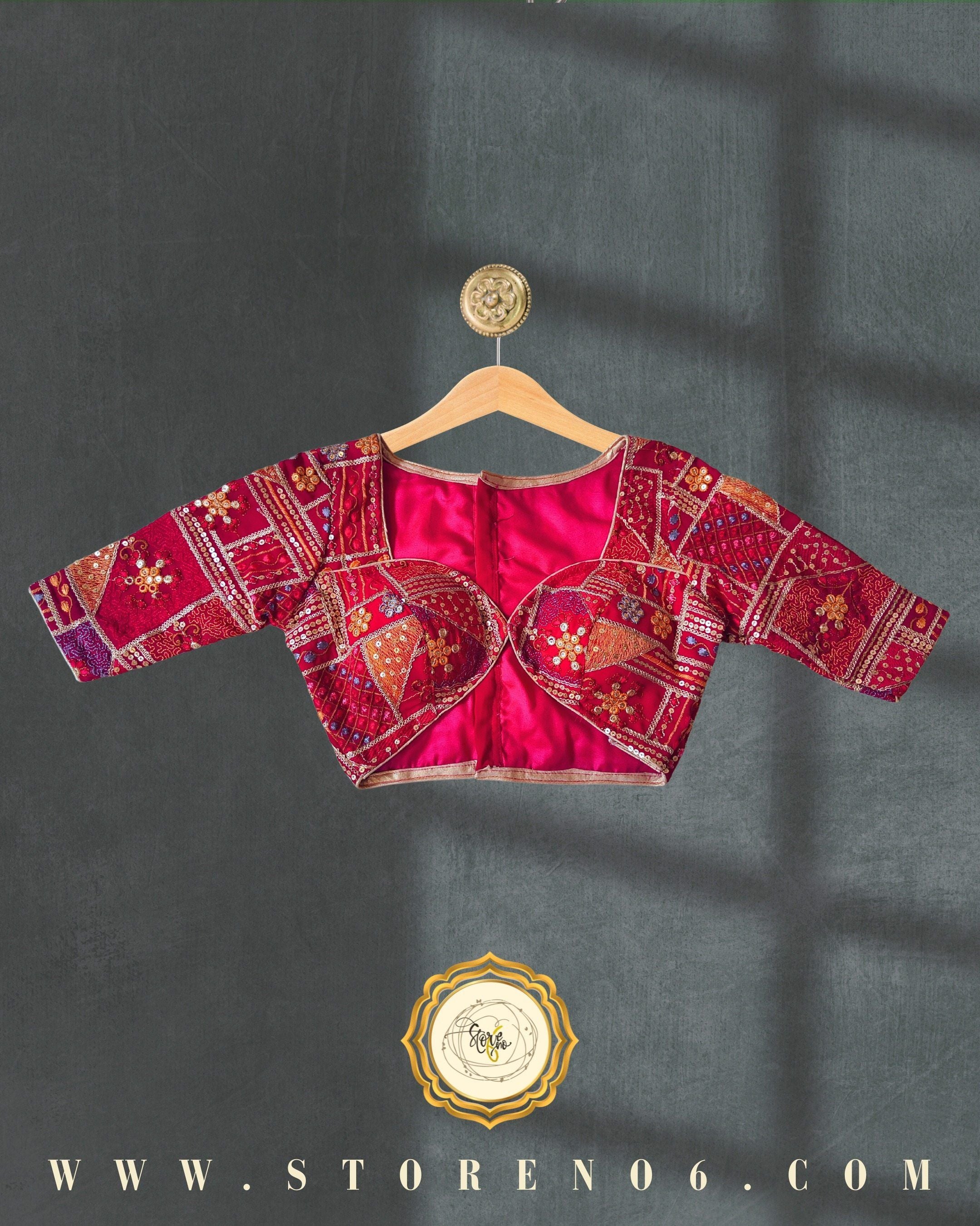 MAGENTA MULTICOLOR BLOUSE