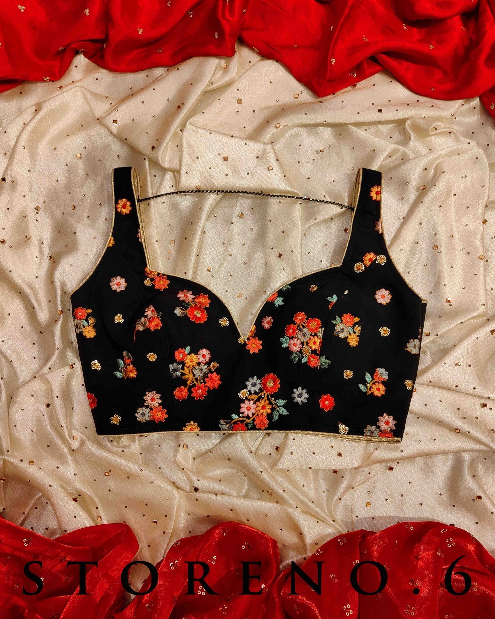 SIAH ASHIQUI STRAPPY BLOUSE
