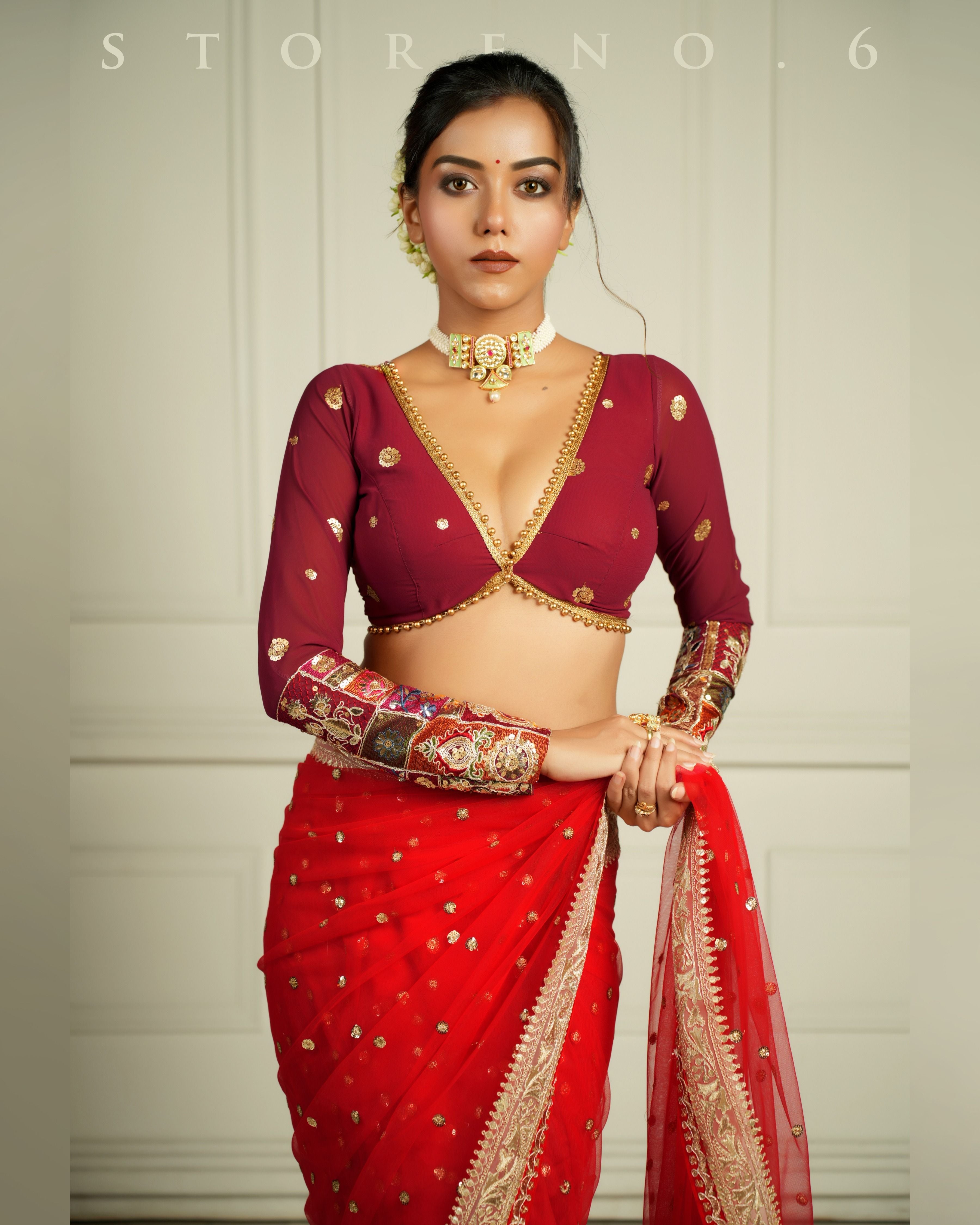 RICH IN MAHOGANY BLOUSE